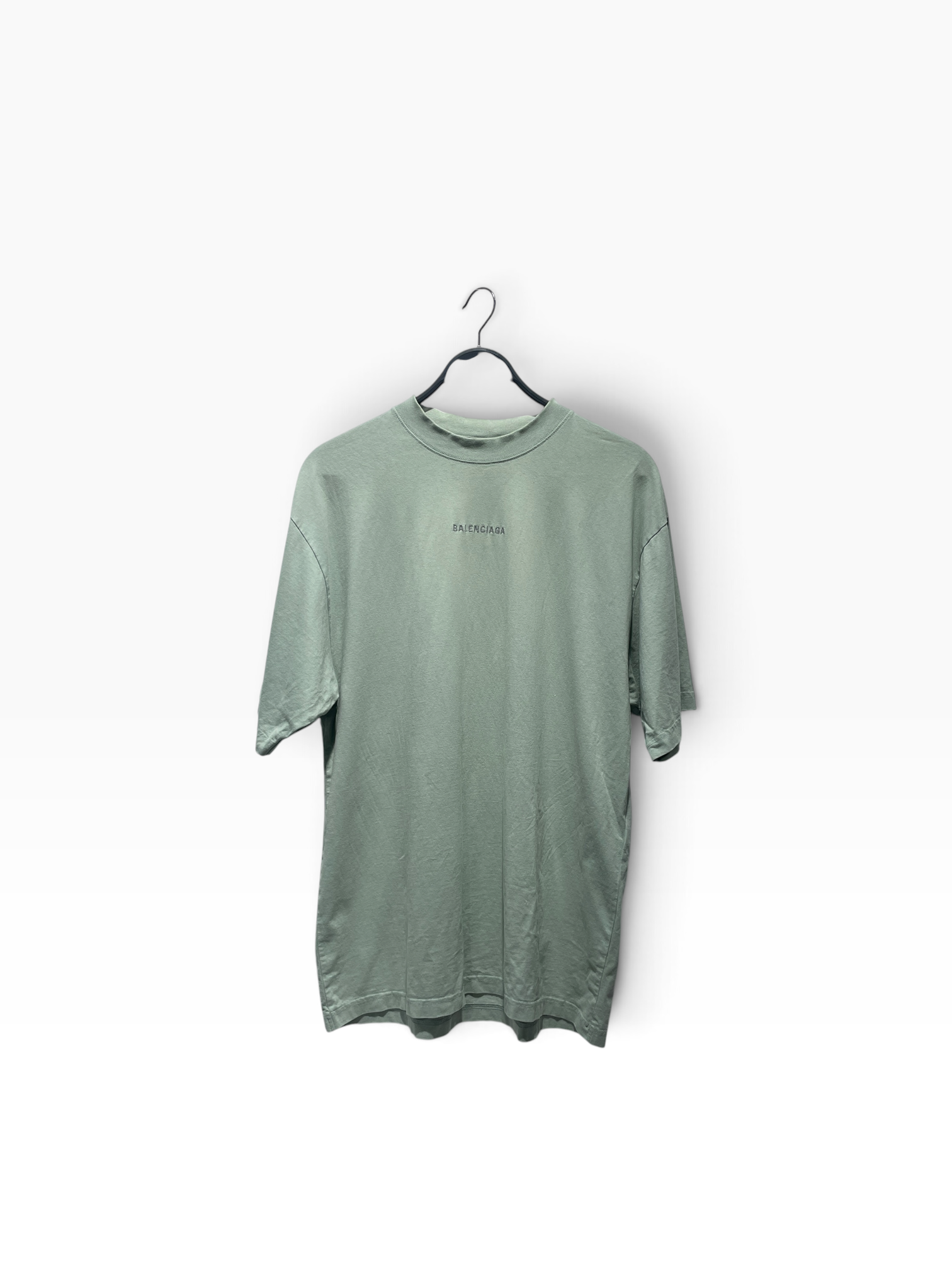 BALENCIAGA/T-Shirt/S/Cotton/GRN/embroidered essential view 1