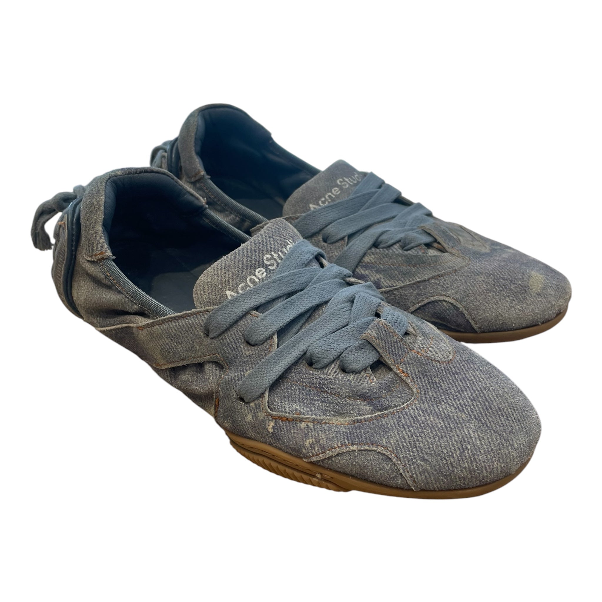 Acne Studios/Low-Sneakers/EU 37/Denim/IDG/BILARIA DENIM EFFECTLEATHER view 1