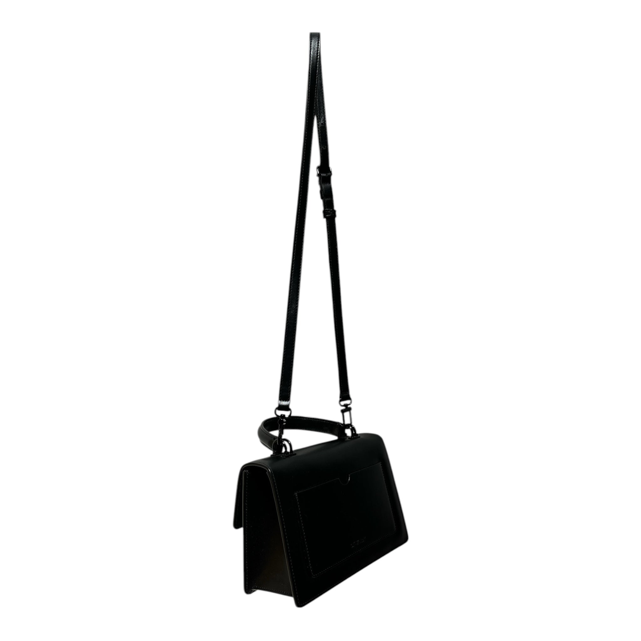 OFF-WHITE/Hand Bag/Leather/BLK/SLIGHT SCUFF/ cross body view 6