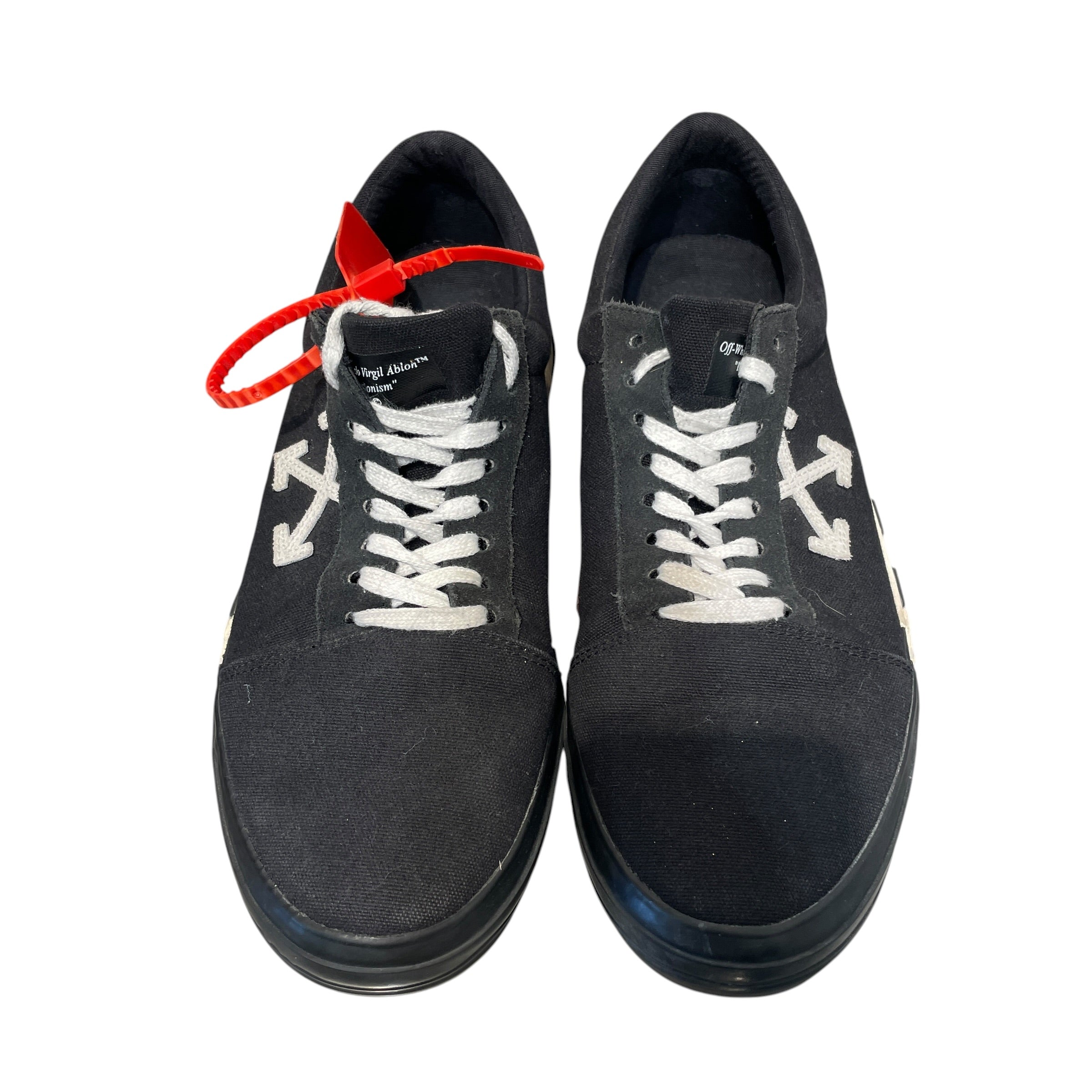 OFF-WHITE/Low-Sneakers/EU 44/Cotton/BLK/Vulcanized Low Top 'Black' view 4