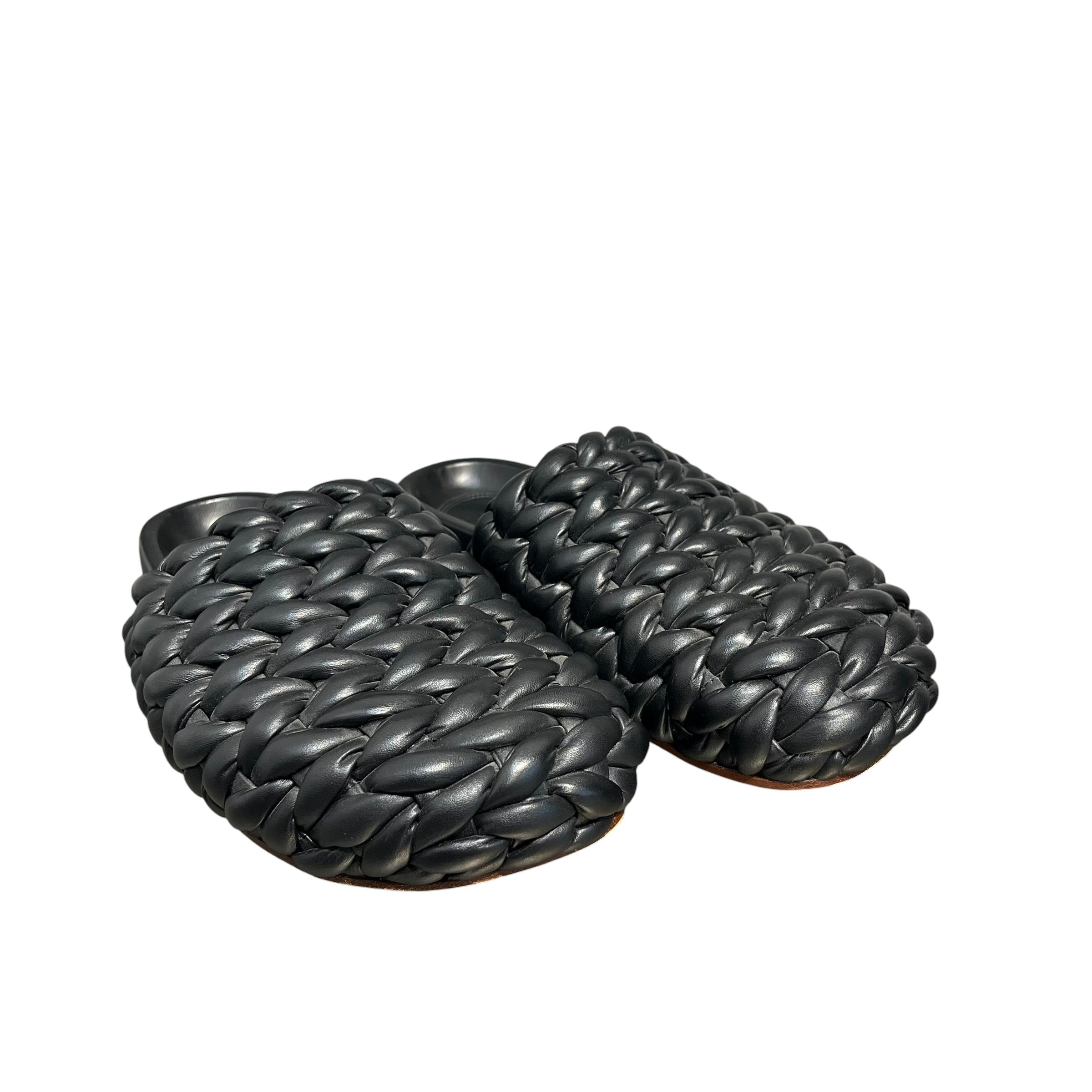 Chloe/Shoes/US 6.5/Leather/BLK/Slip-on/BRAIDED UPPER view 1