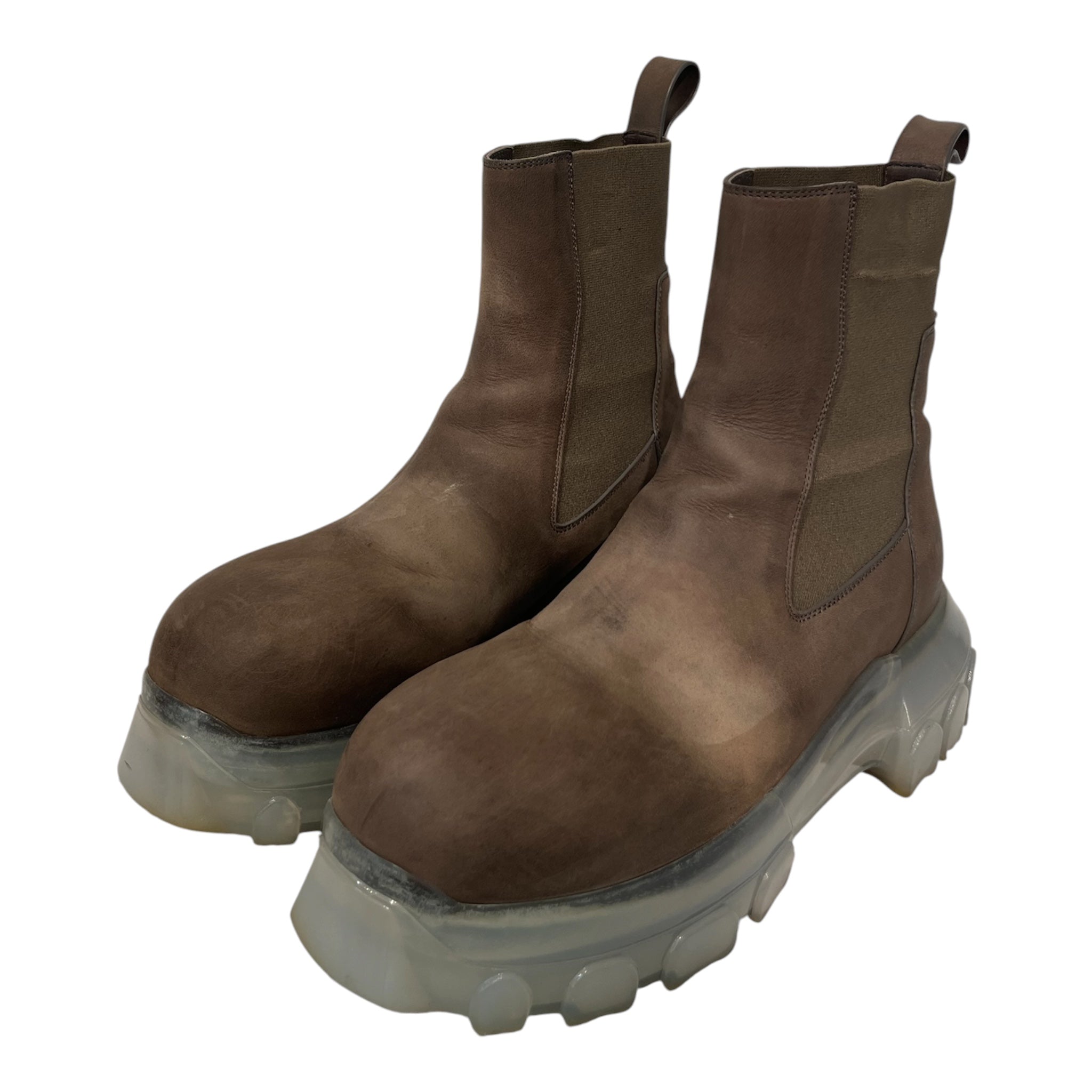 Rick Owens/Chelsea Boots/EU 39/Faux Leather/BRW/BOZO TRACTOR BOOT view 1