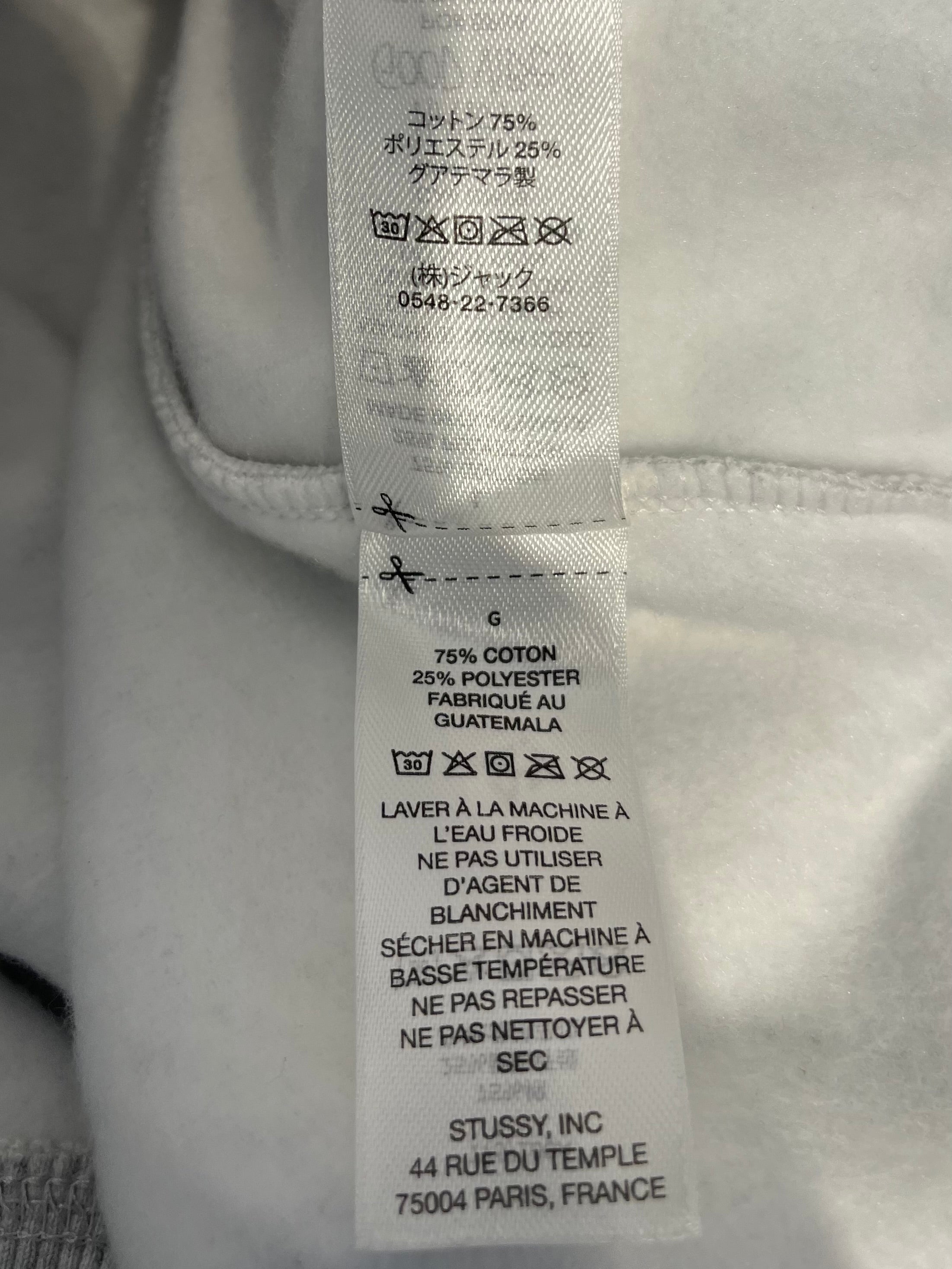 STUSSY/Hoodie/L/Cotton/GRY/WAVE LOGO HOODIE view 5