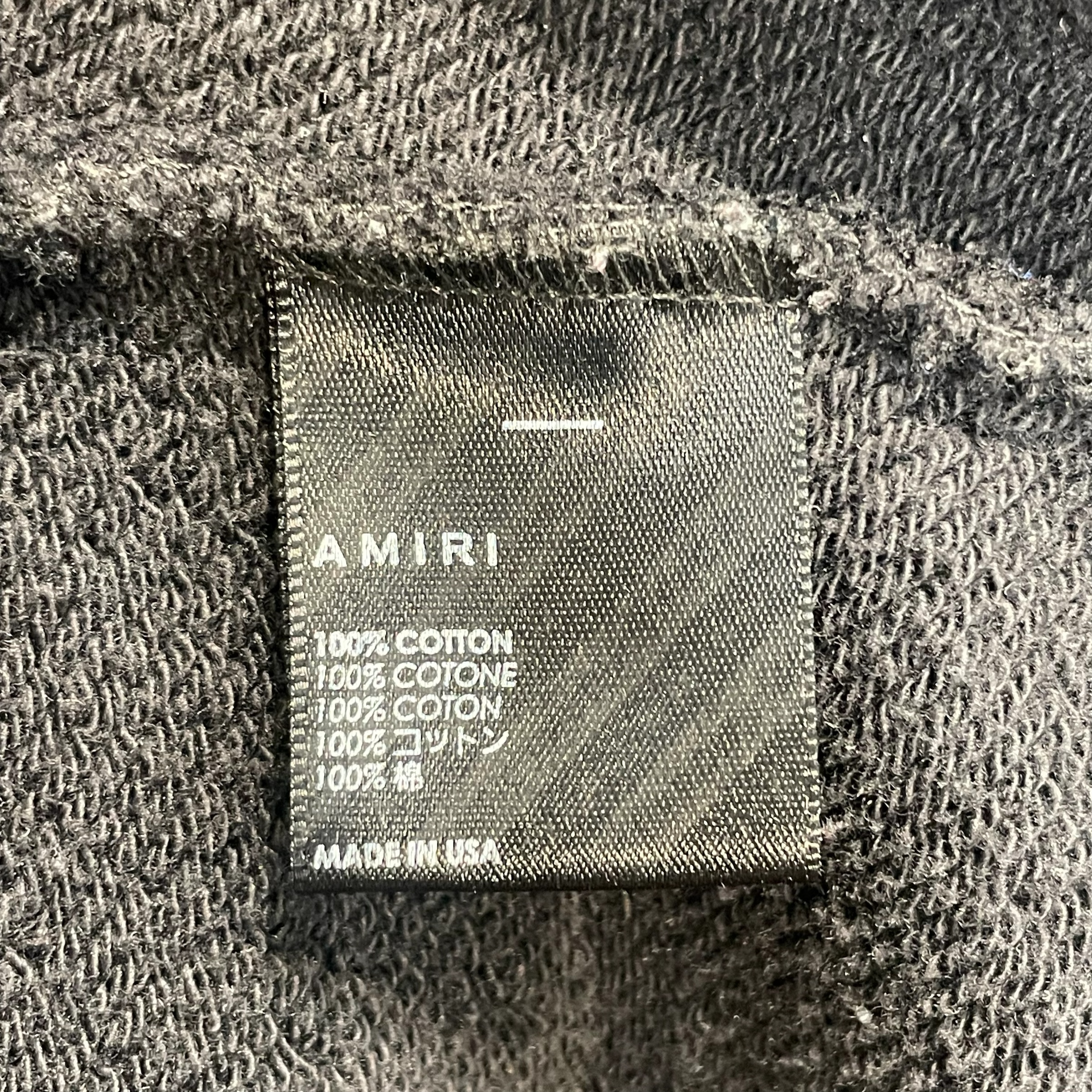 AMIRI/Hoodie/S/Cotton/BLK/Oversize/ view 3