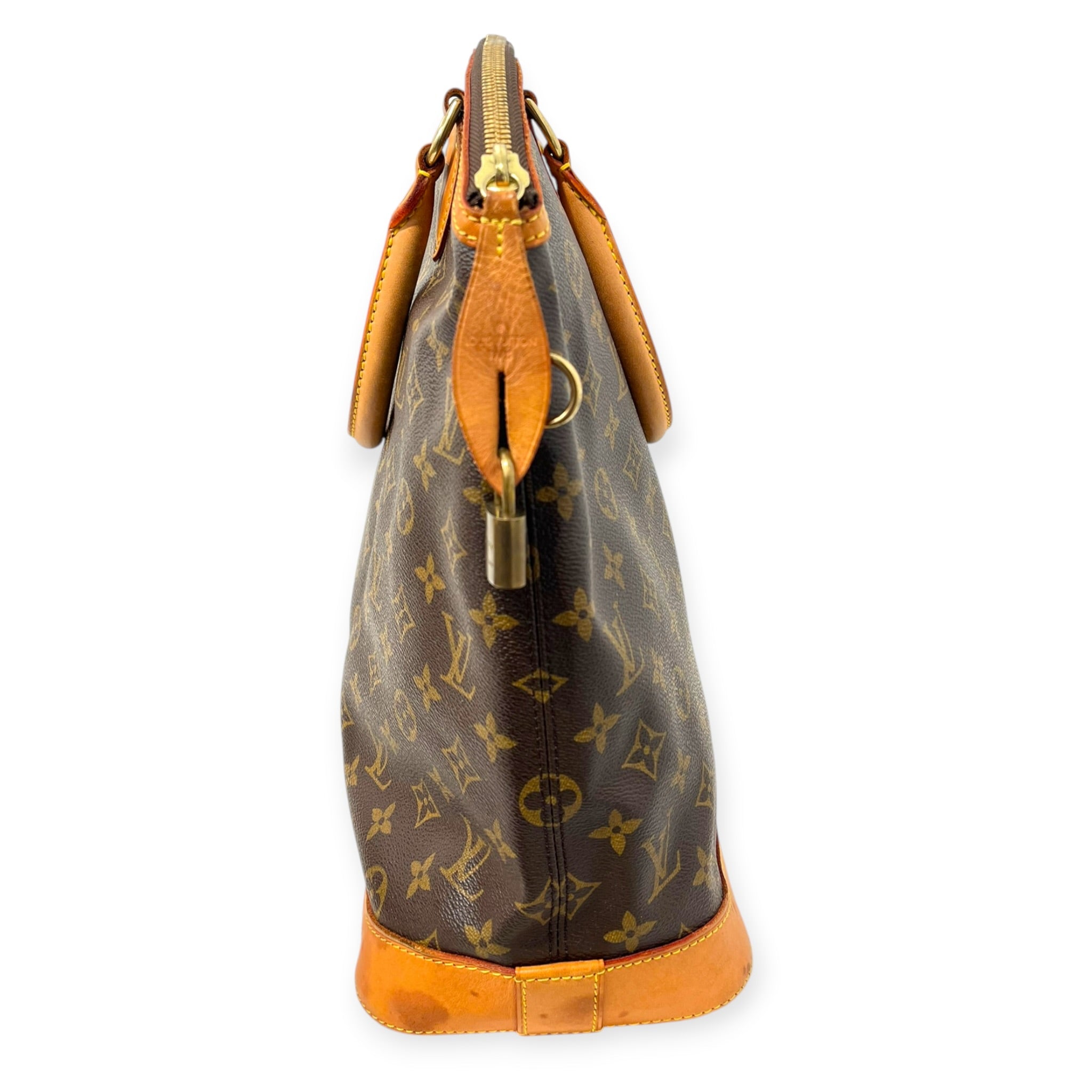LOUIS VUITTON/Hand Bag/Monogram/Leather/BRW/LOCKIT VERTICAL HANDBAG view 5