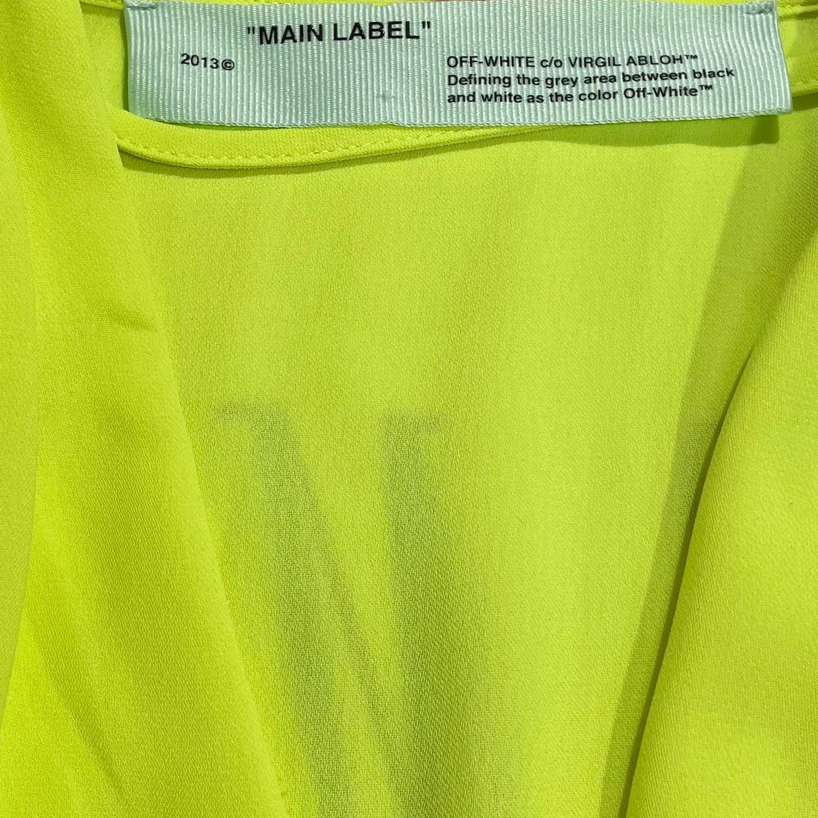 OFF-WHITE/Blouse/40/Cotton/GRN/HIGHLIGHTER GREEN view 4