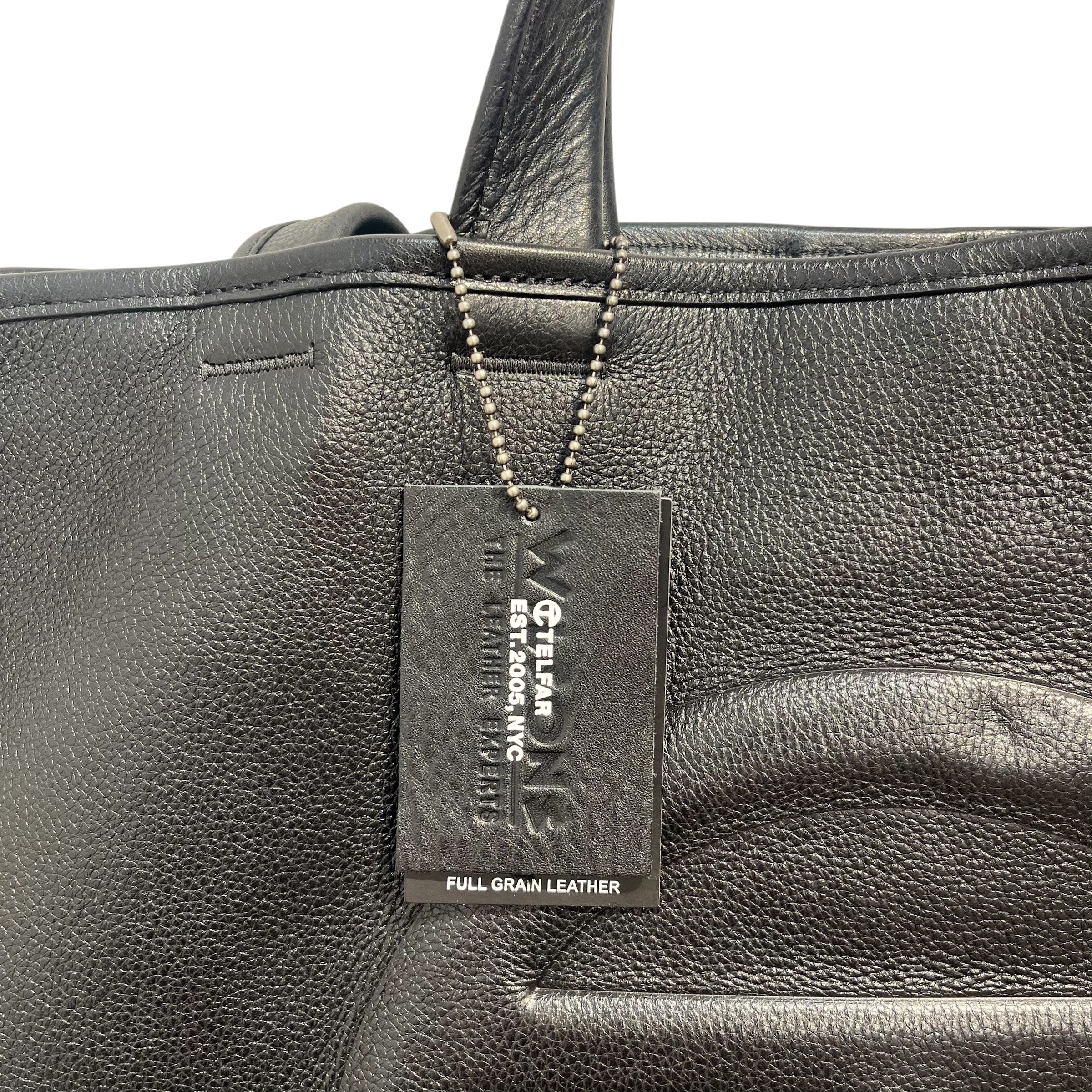 Telfar/Wilsons Leather/Tote Bag/Leather/BLK/PEBBLE LTHR LARGE TOTE-W/TAGS view 4