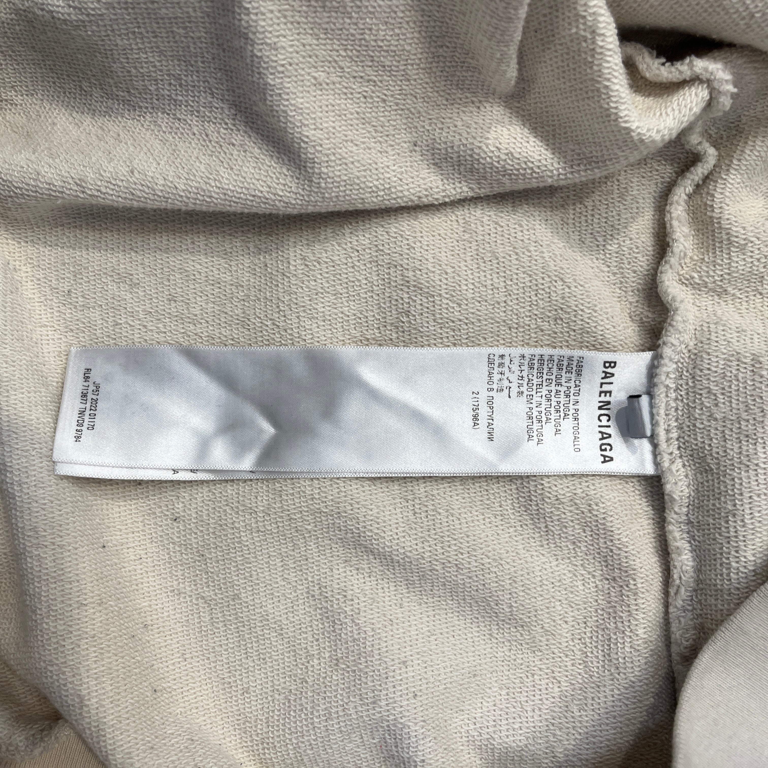 BALENCIAGA/Hoodie/2/Cotton/BEG/XXXL/1917 view 4