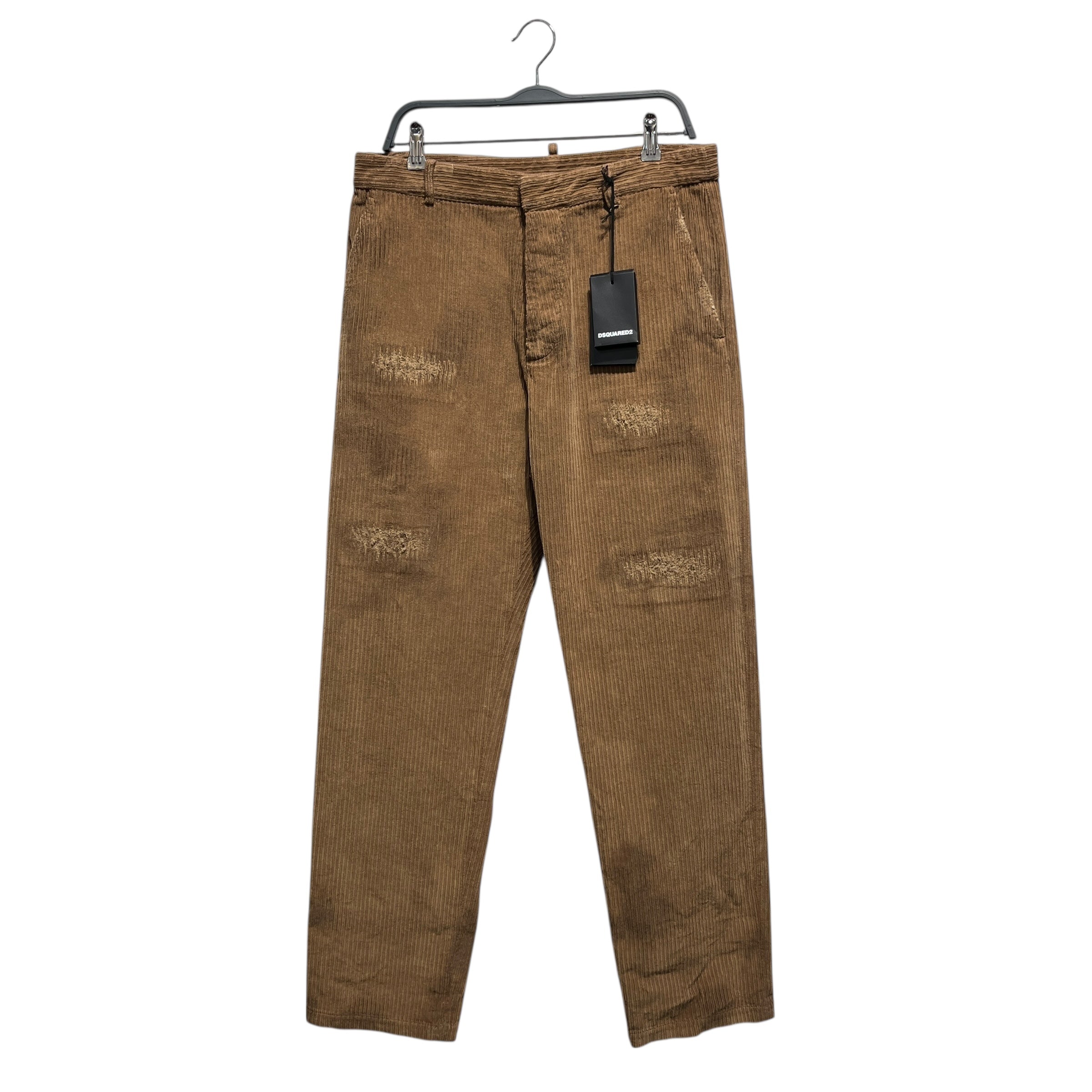 DSQUARED2/Pants/40/Corduroy/BRW/Dean Distressed view 1