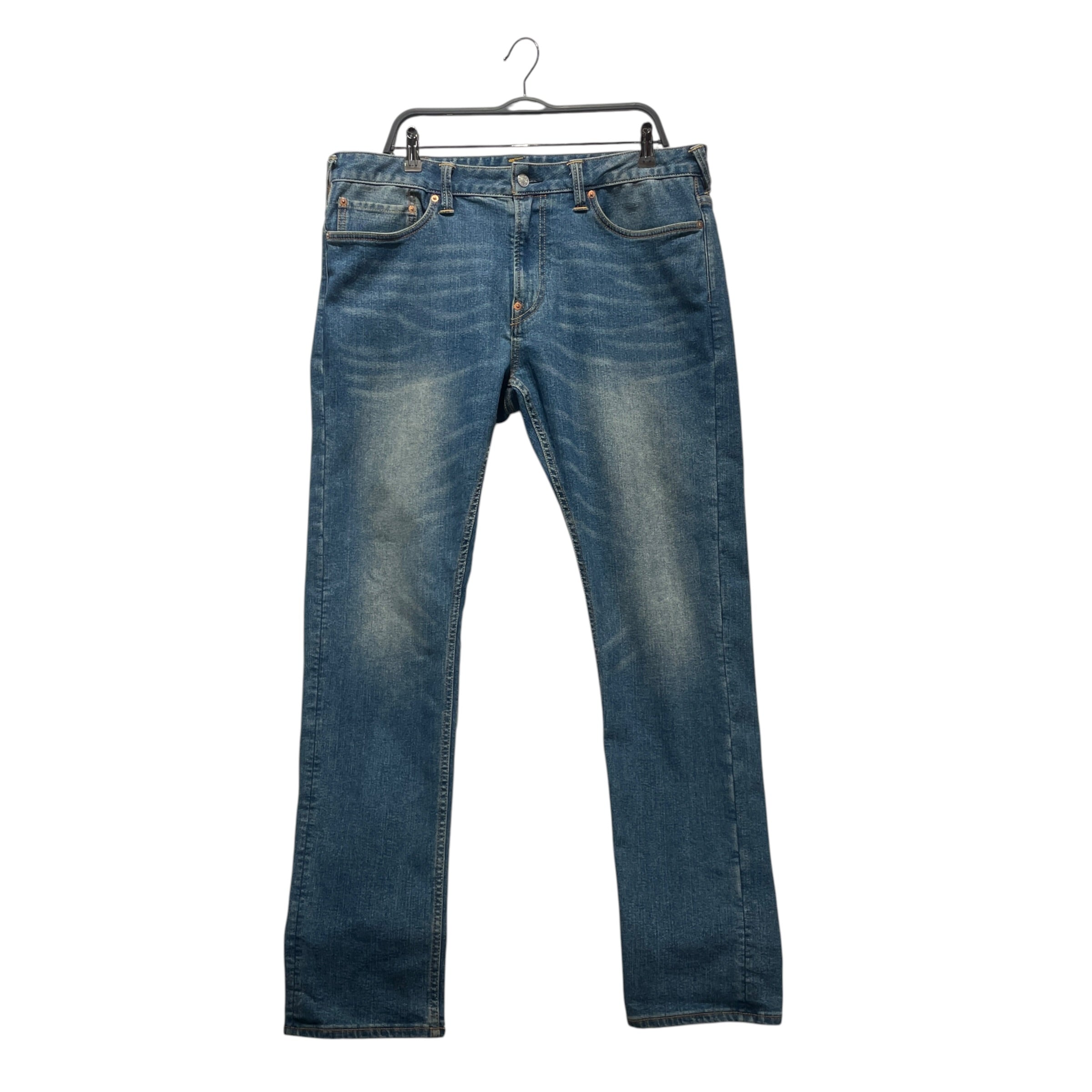 EVISU/Skinny Pants/32/Denim/IDG/white logo on back pockets view 1
