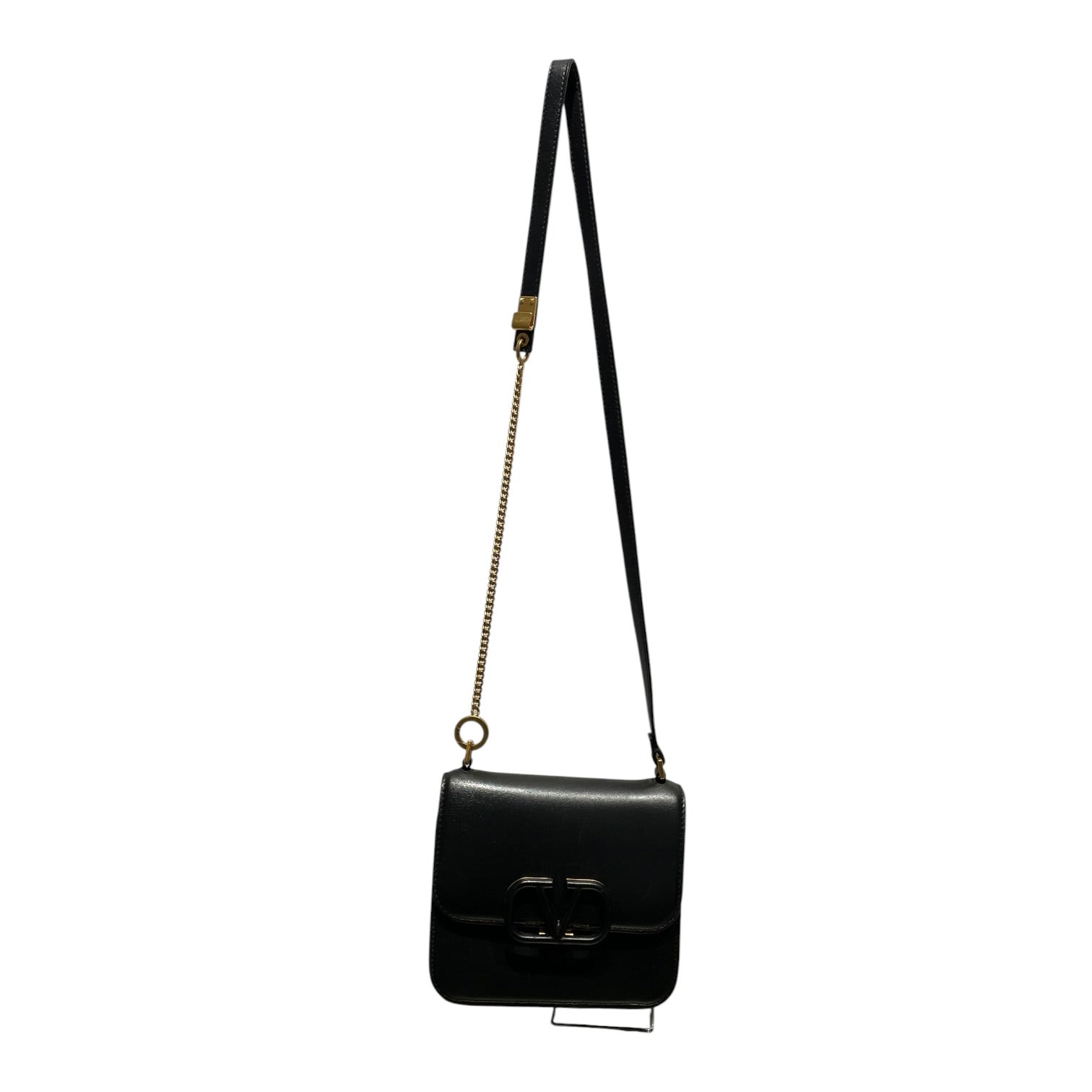 VALENTINO GARAVANI/Cross Body Bag/Leather/BLK/V SLING CROSSBODY view 1