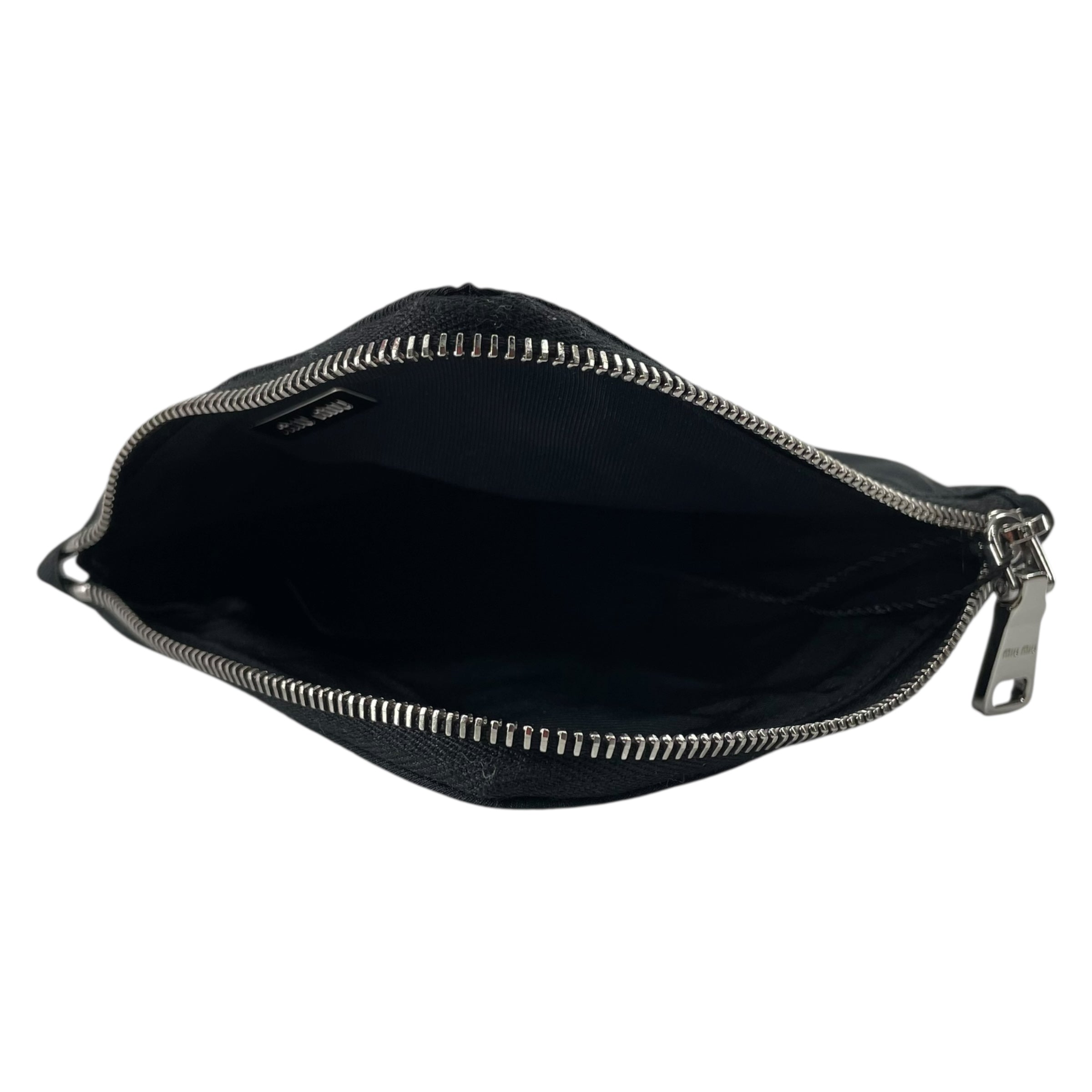 MIU MIU/Coin Wallet/Nylon/BLK/ZIP POUCH WT LOGO TAG view 4