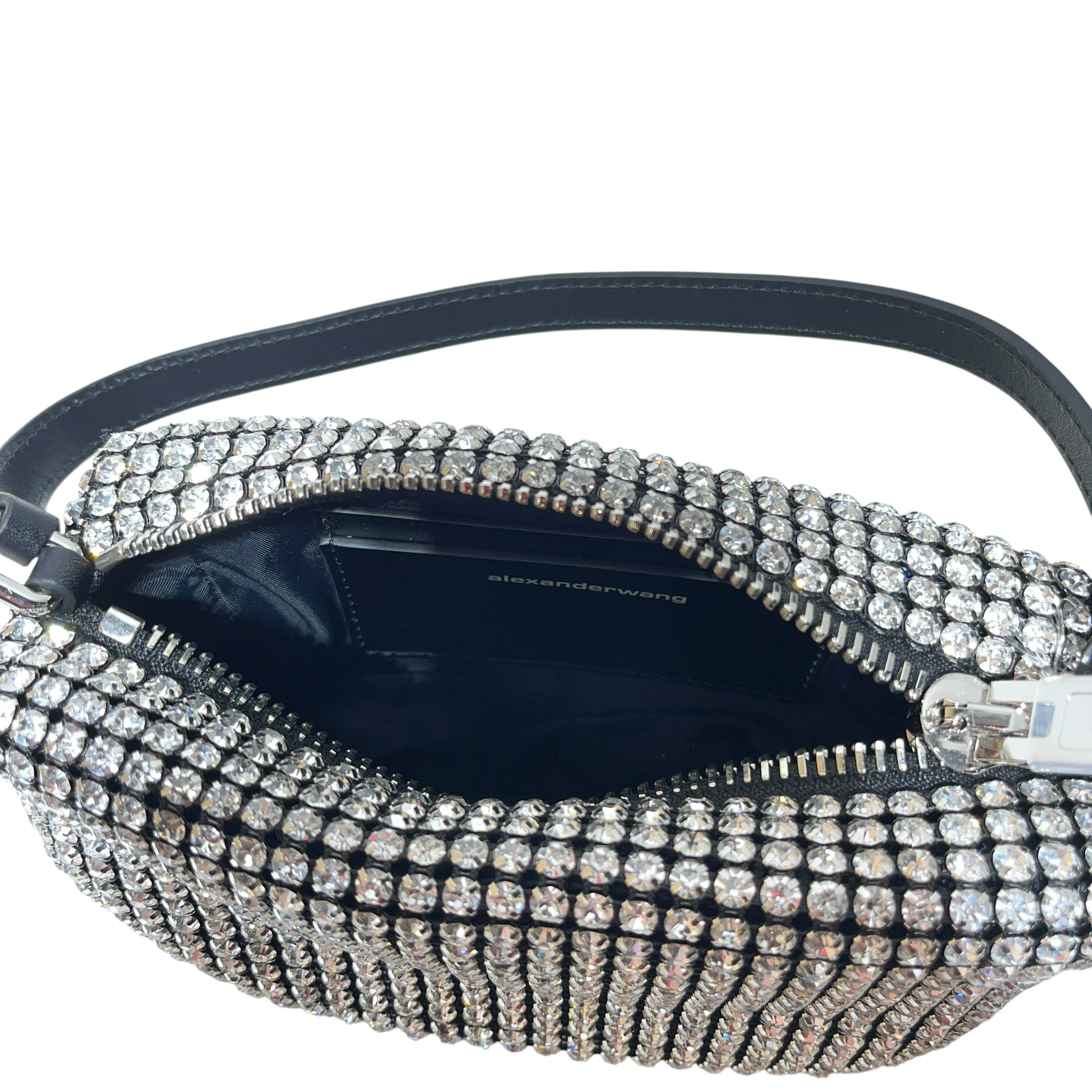 Alexander Wang/Pouch/Leather/SLV/diamond bedazzled pouch view 5
