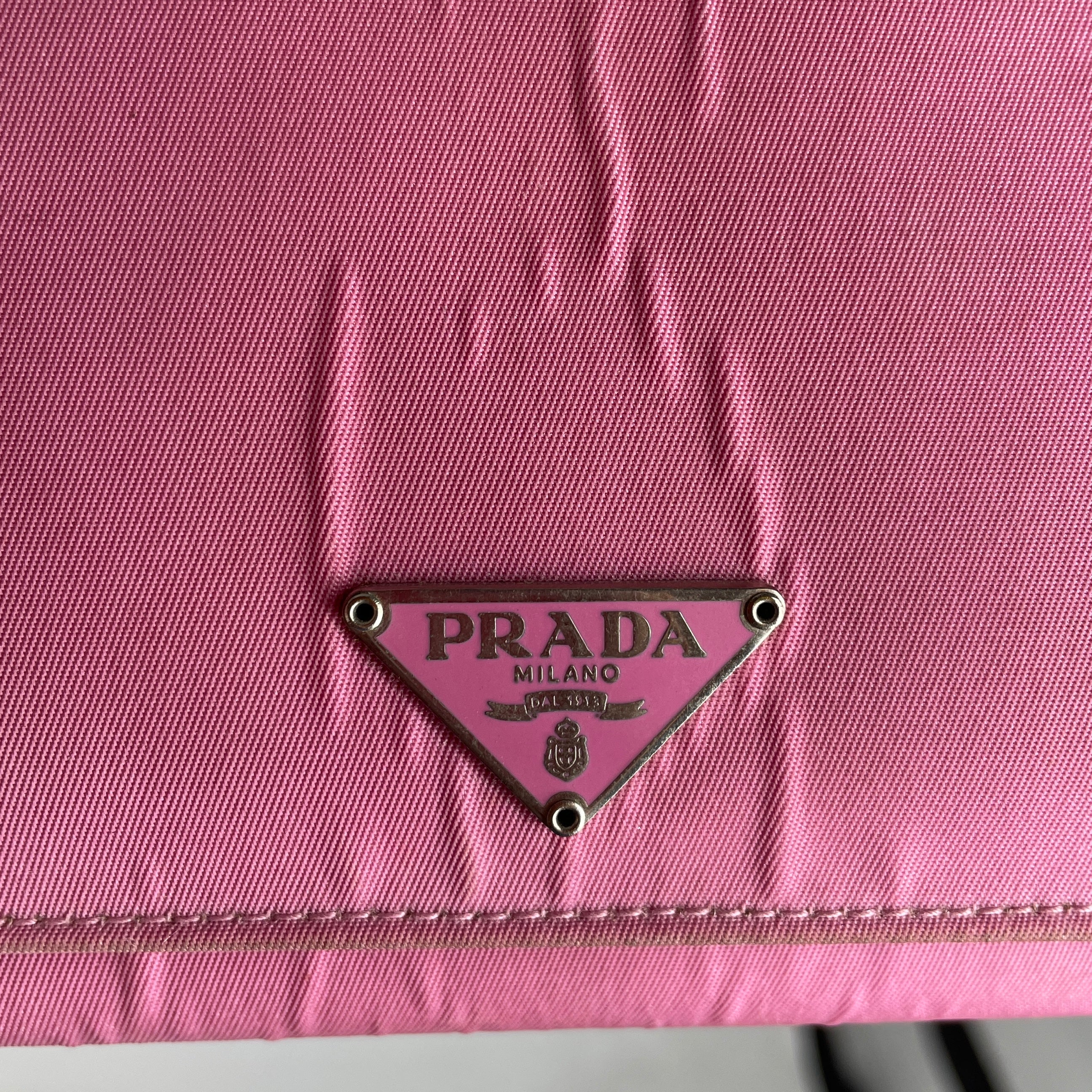 PRADA/Trifold Wallet/Nylon/PNK/TESSUTO NYLON BABY PINK view 4