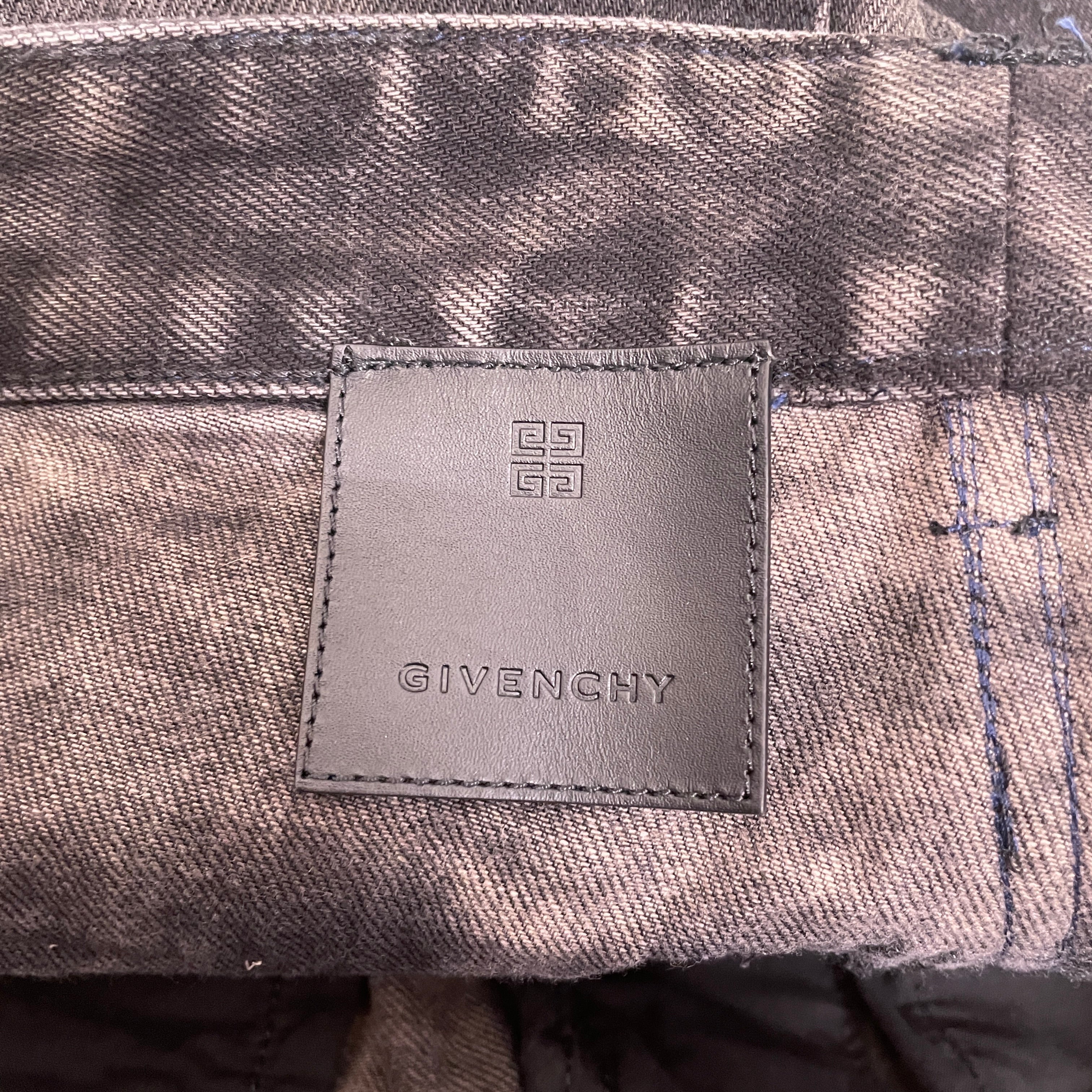GIVENCHY/Straight Pants/30/Denim/BLK/STRAIGHT WASHED DENIM view 3