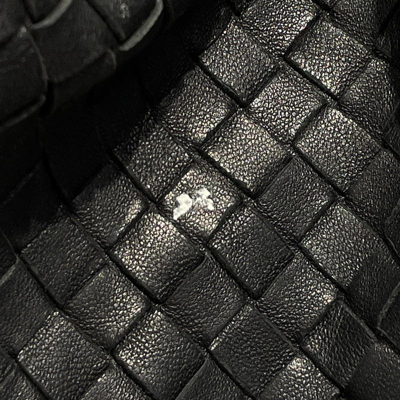 BOTTEGA VENETA/Hand Bag/OS/Leather/BLK/HOBO INTECCIATO