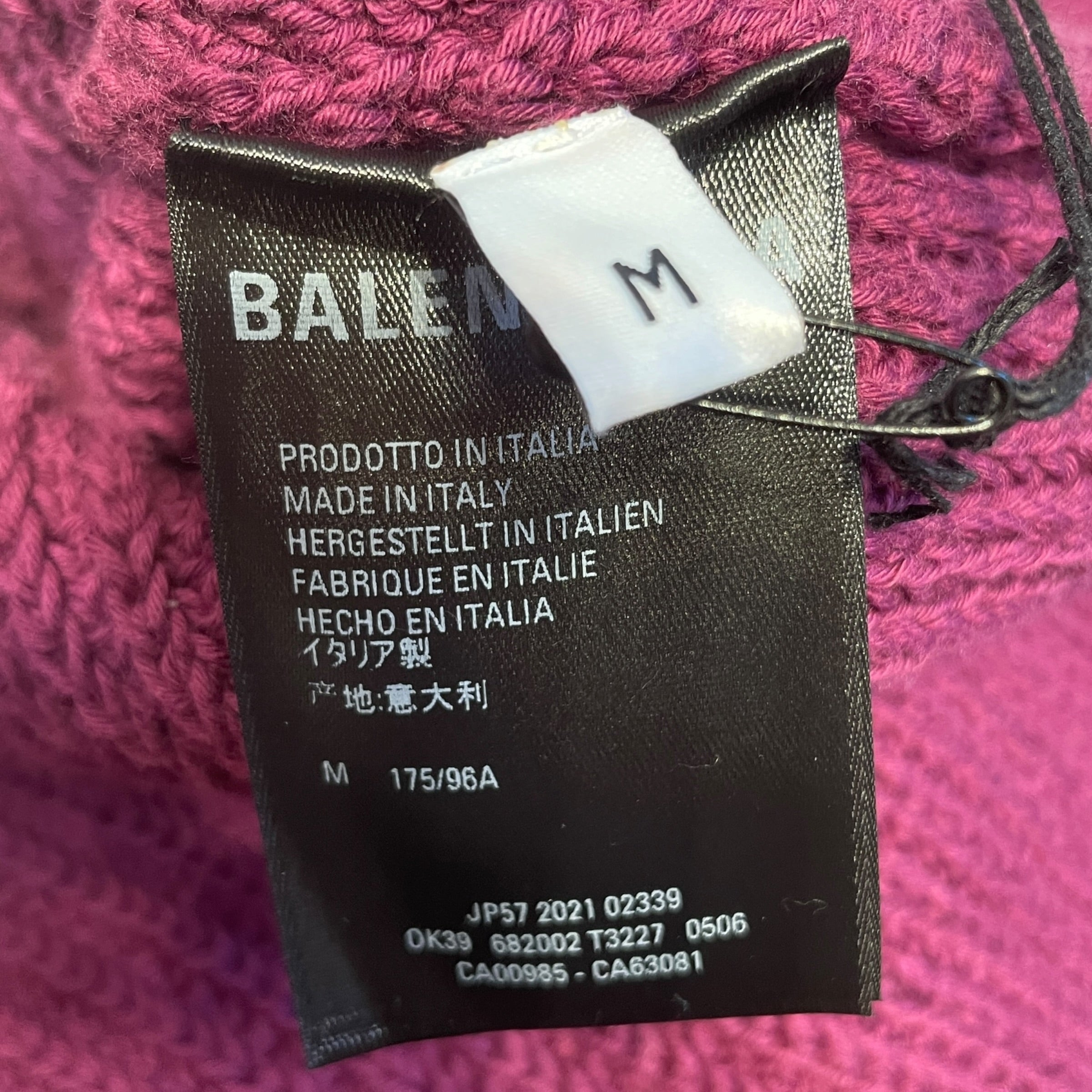 BALENCIAGA/Heavy Sweater/M/Cotton/PPL/Cropped Sweater view 4