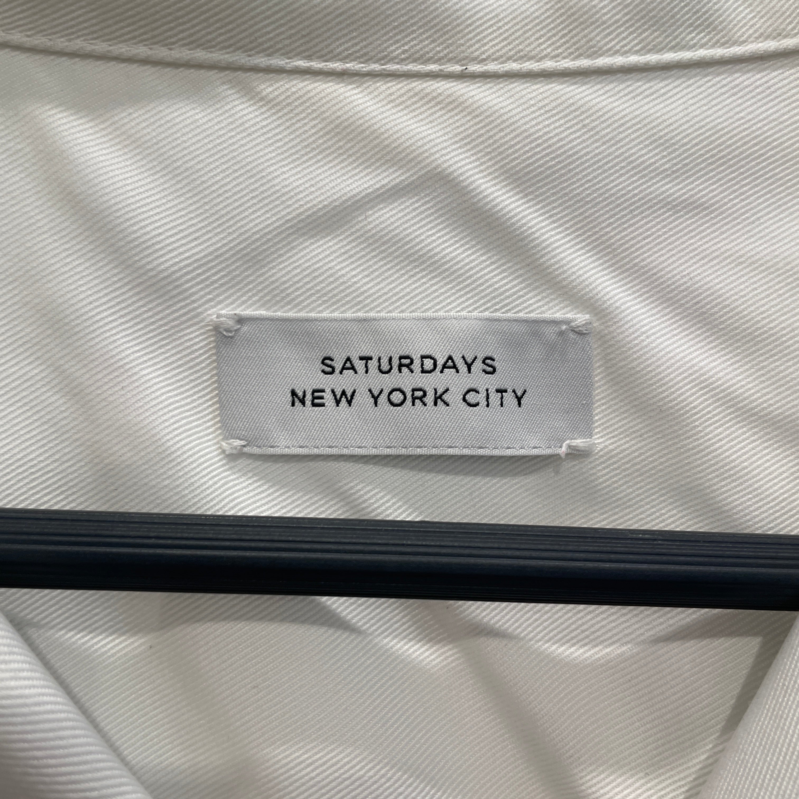 SaturdaysNYC(SATURDAYS SURF NYC)/LS Shirt/XL/WHT/MARCO FLOWER PATCH view 3
