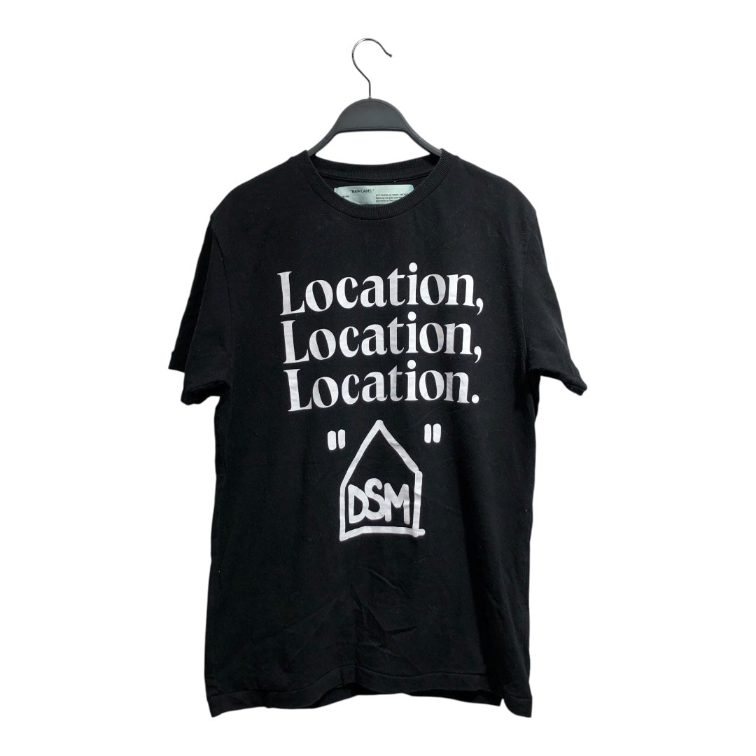 OFF-WHITE/DOVER STREET MARKET/T-Shirt/S/Cotton/BLK/Graphic/location location view 1