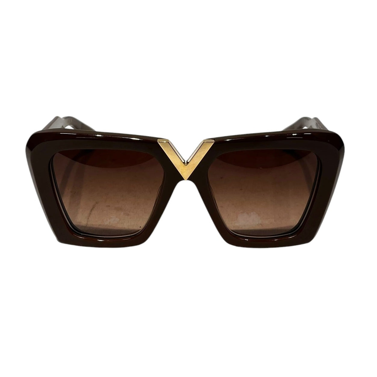 VALENTINO/Sunglasses/Plastic/BRW/L's/V Gold II view 1