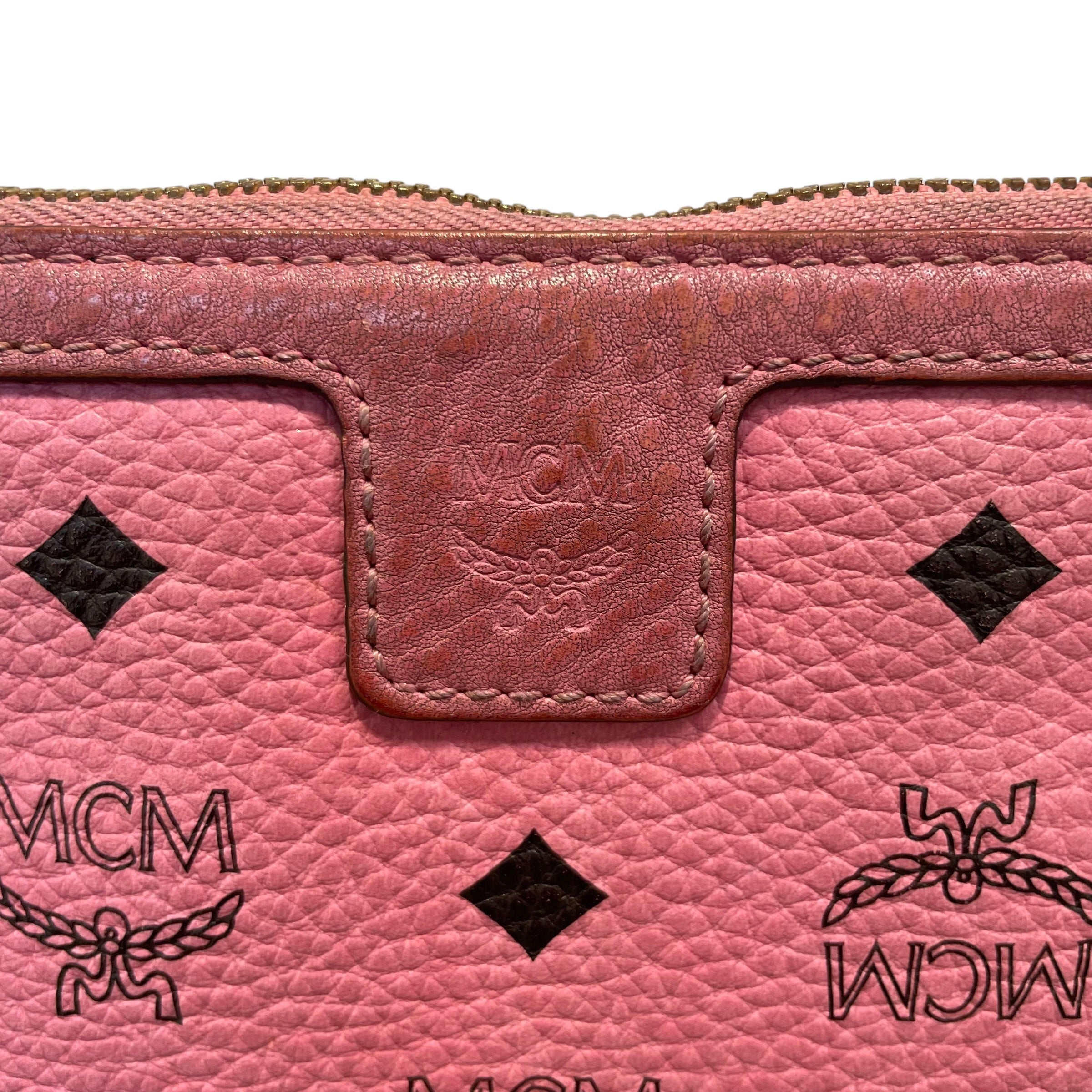 MCM/Tote Bag/OS/Monogram/Leather/PNK/CHEETAH INTERIOR/ #W8210 view 3