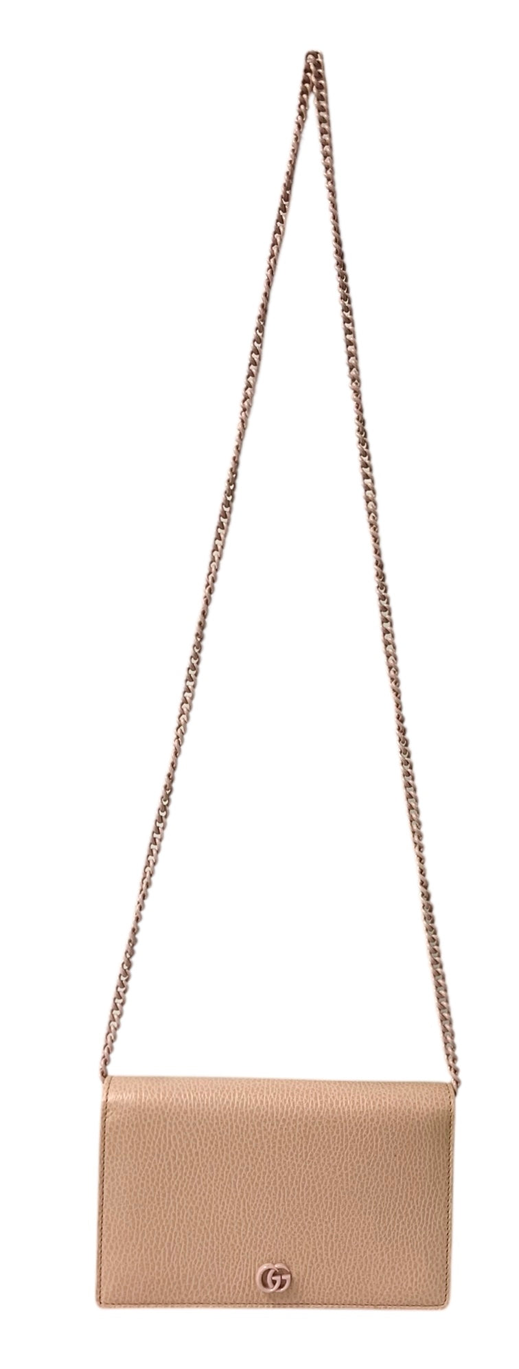 GUCCI/Cross Body Bag/Leather/PNK/PINK CHAIN 49785 493075