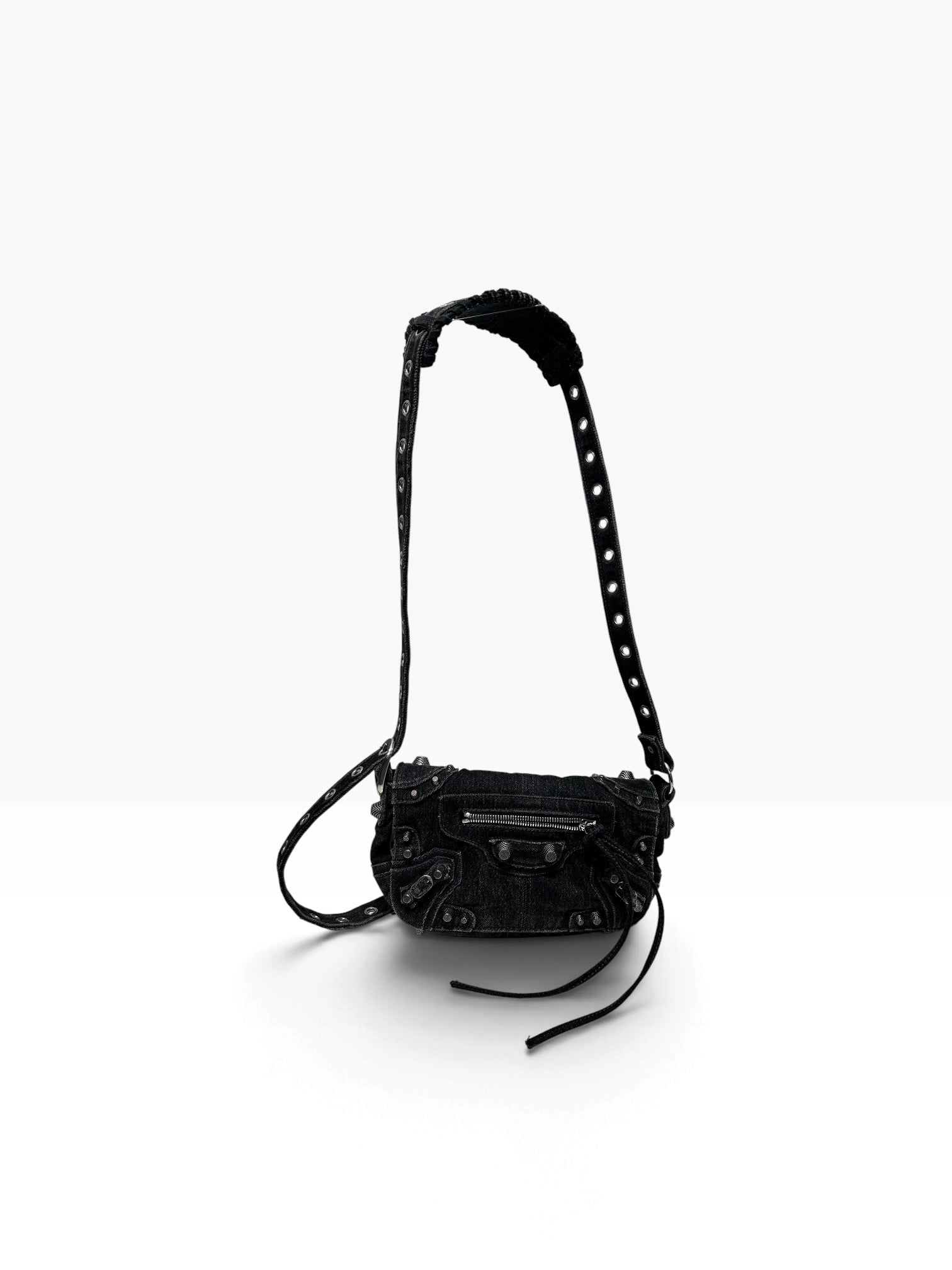 BALENCIAGA/Bag/Denim/BLK/DENIM CAGOLE CROSSBODY view 1