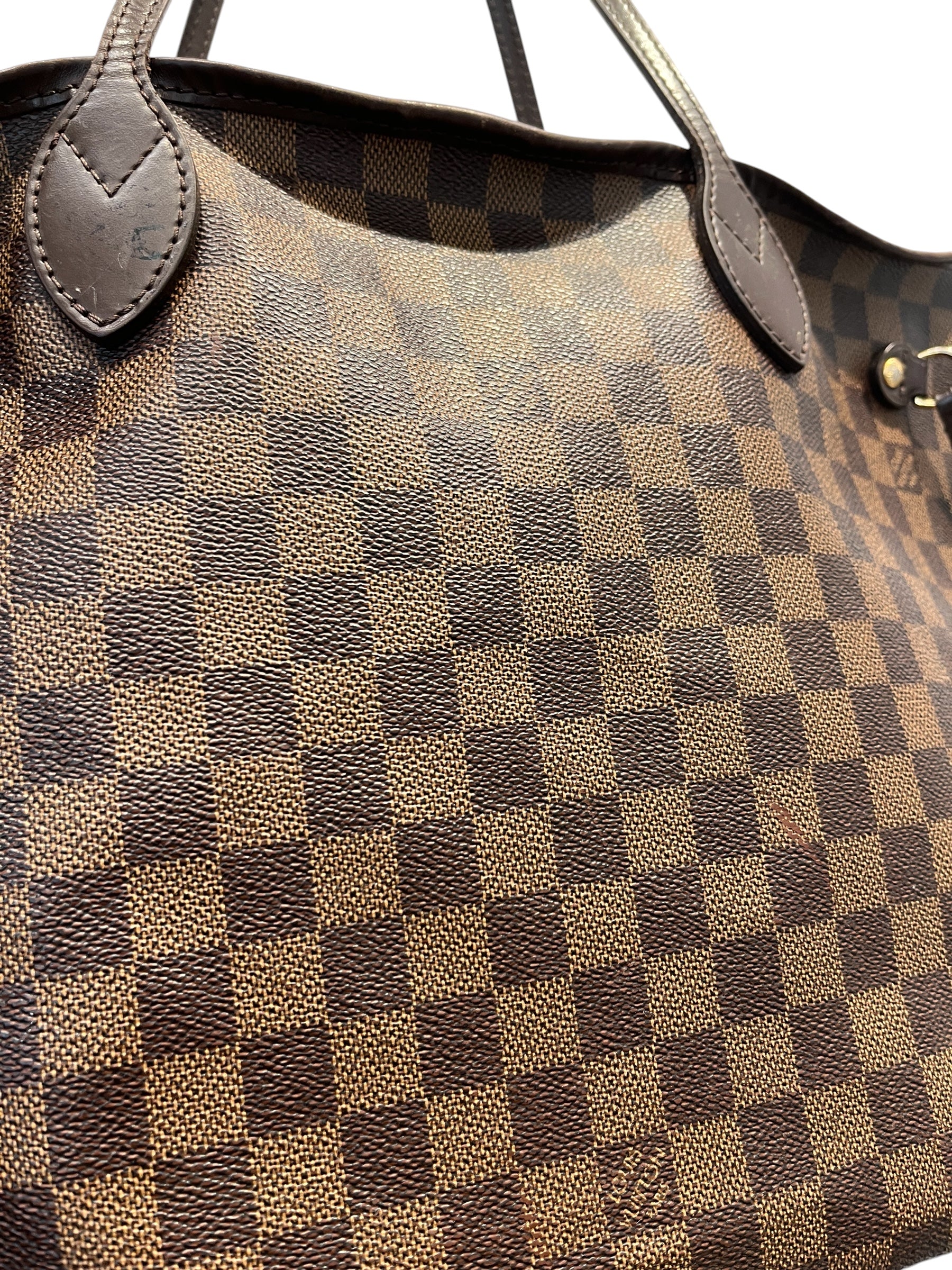 LOUIS VUITTON/Tote Bag/Hombre Check/Leather/BRW/DAMIER EBENE CANVAS view 6
