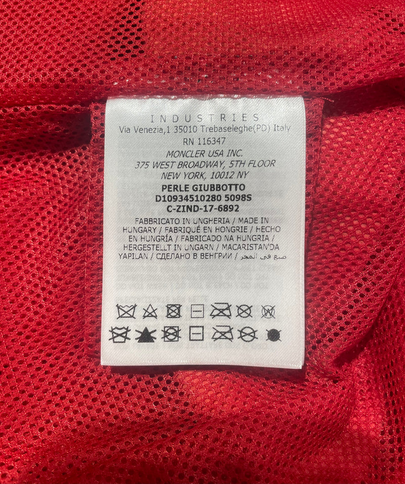 MONCLER/Leather Jkt/2/Leather/RED/detachable hood