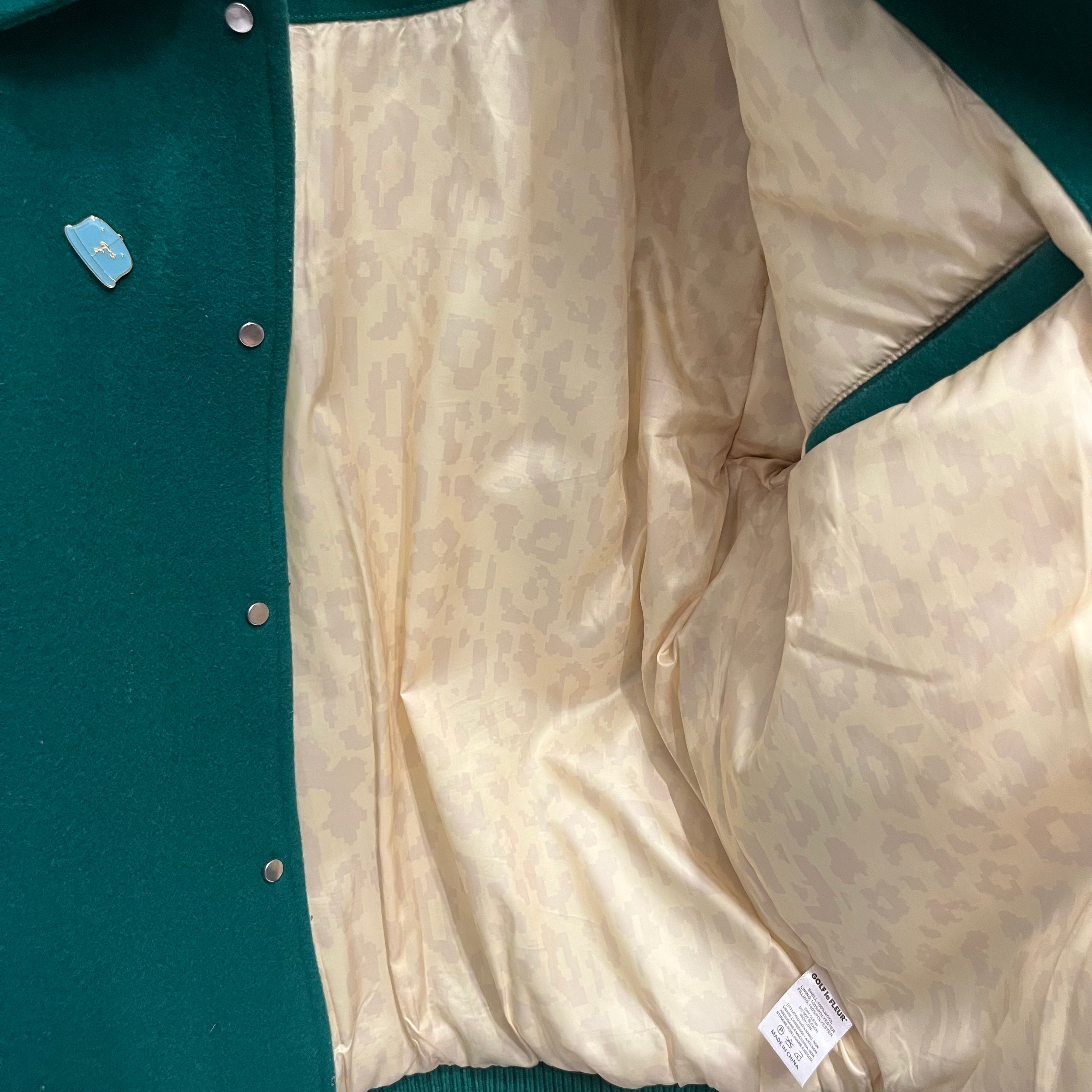 GOLF WANG/Jacket/M/Wool/GRN/le fleur varsity view 4