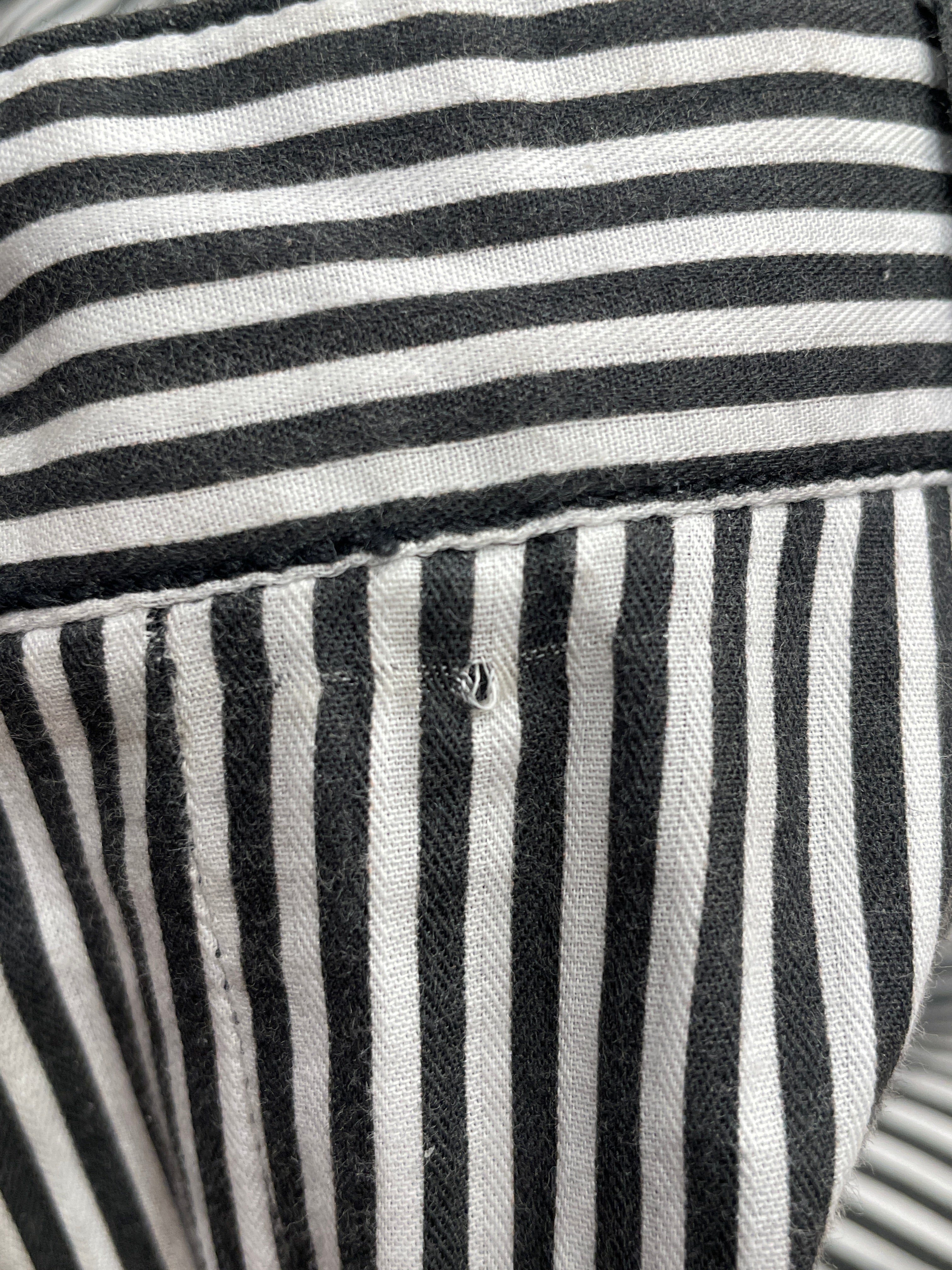 ANN DEMEULEMEESTER/Slacks/S/Cotton/WHT/Stripe/STRIPED DRESS PANTS view 5
