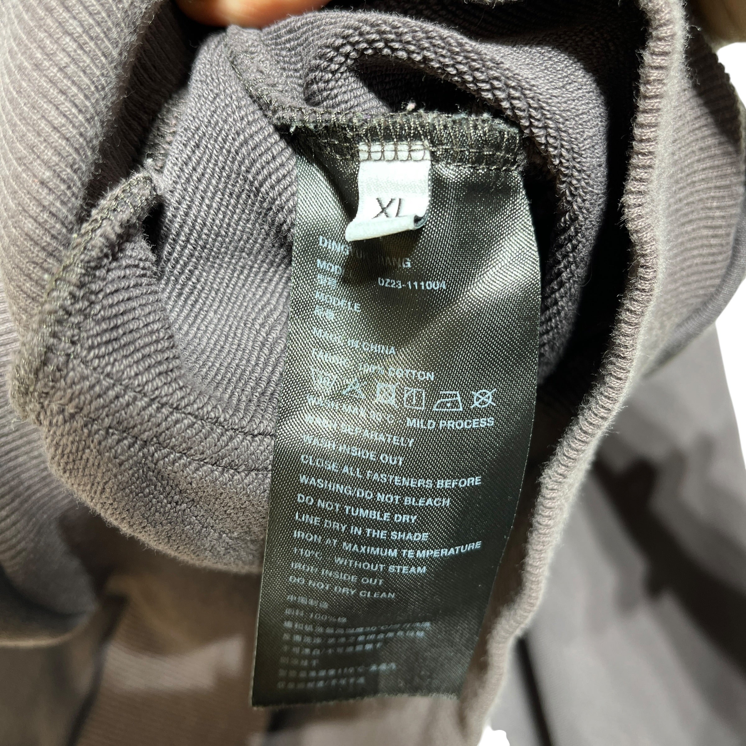 DINGYUN ZHANG/Zip Up Hoodie/XL/Cotton/GRY/TN1 HOODIE view 4