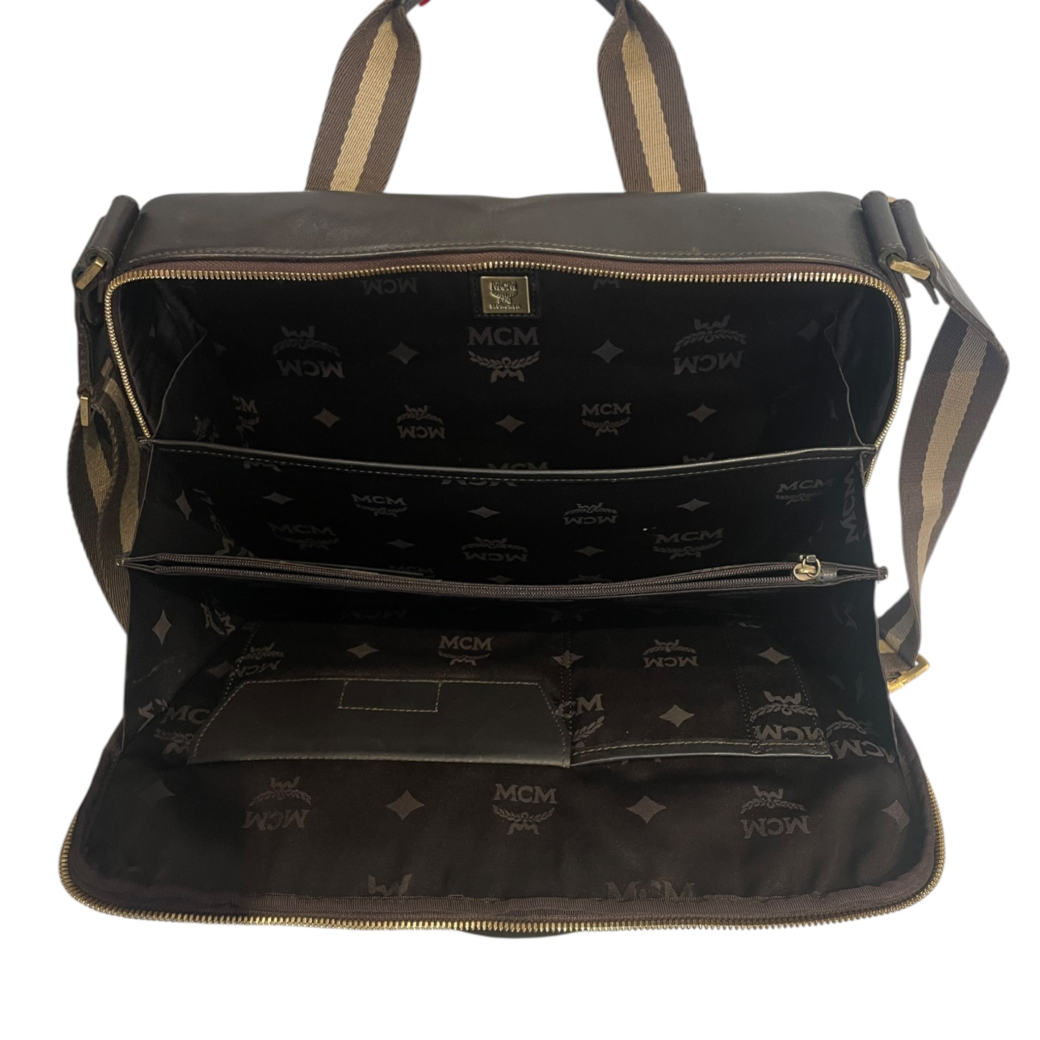 MCM/Cross Body Bag/Leather/BRW/ view 4