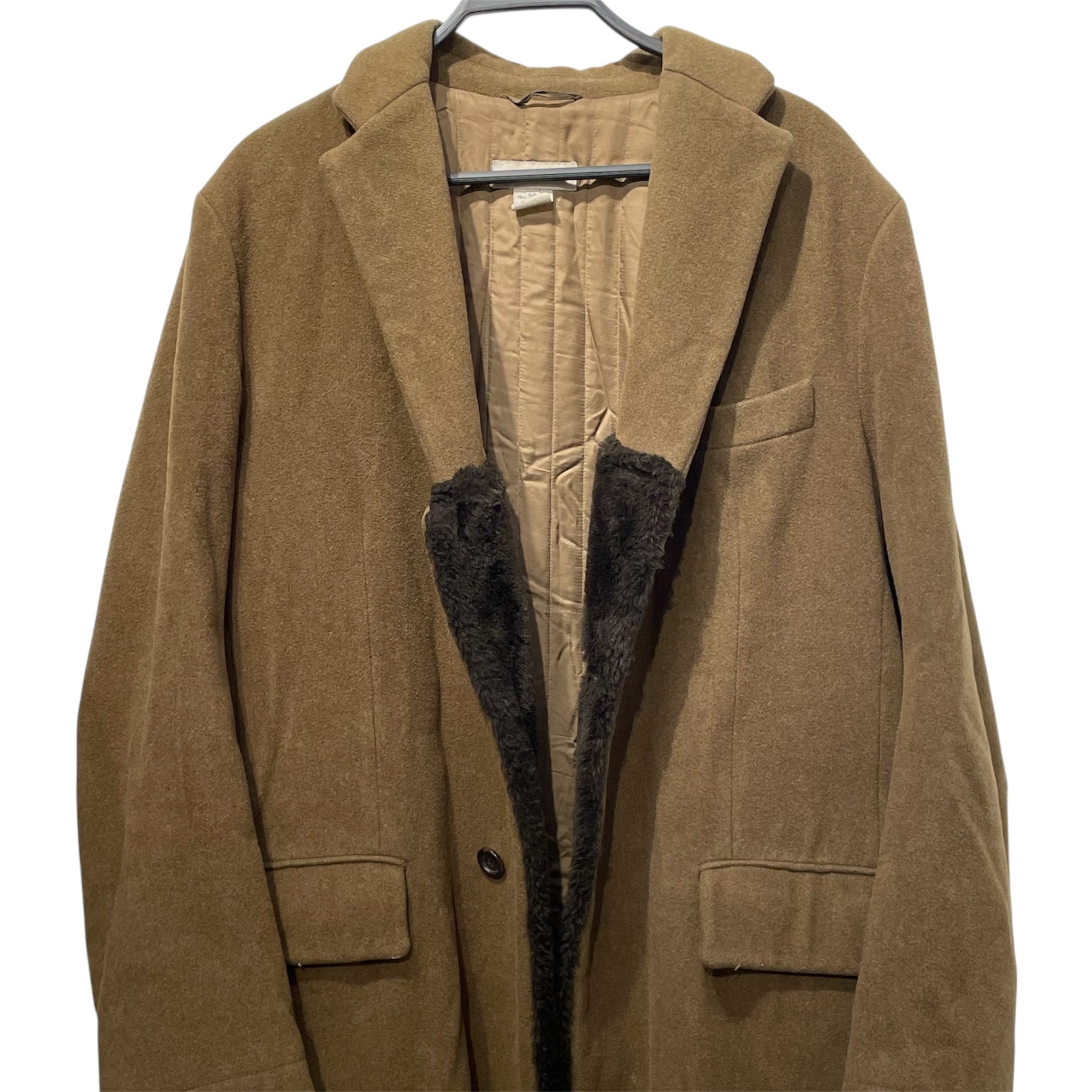 DRIES VAN NOTEN/Peacoat/50/Wool/GRN/fur trim view 3