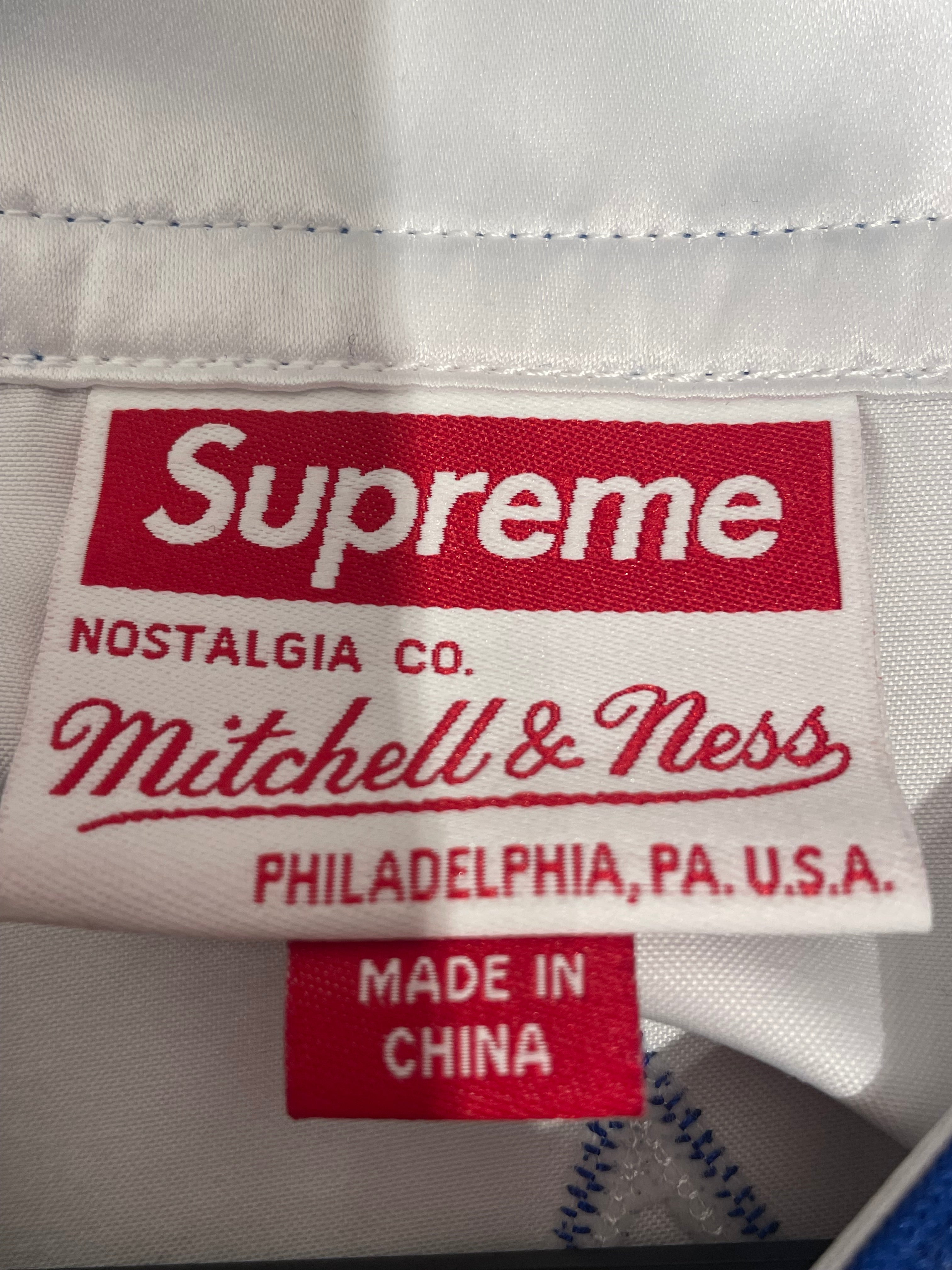 Supreme/mitchell&ness/Shirt/M/Polyester/WHT/Graphic/EACH ONE ALWAYS TEACH ONE/Jersey view 3