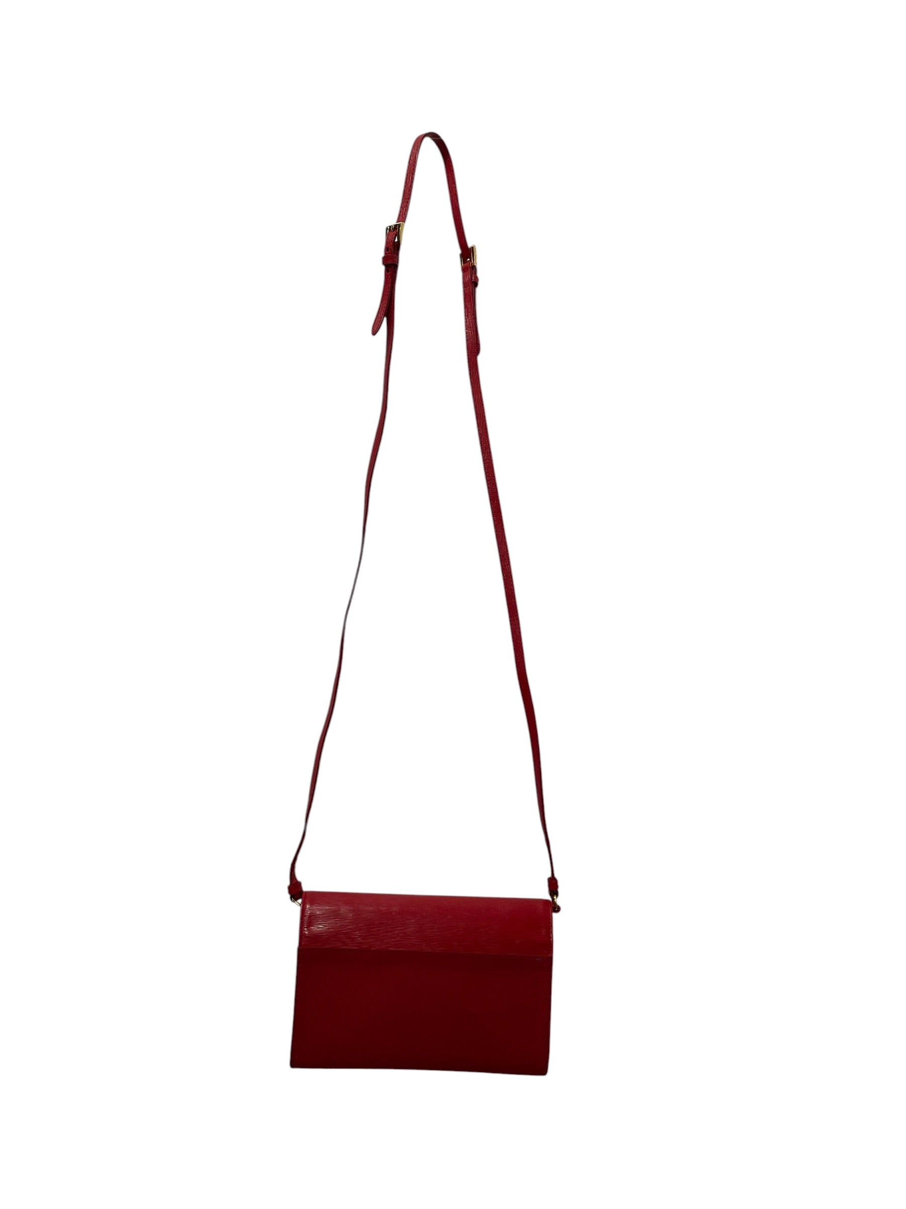 PRADA/Pouch/Leather/RED/Strap Wallet view 3