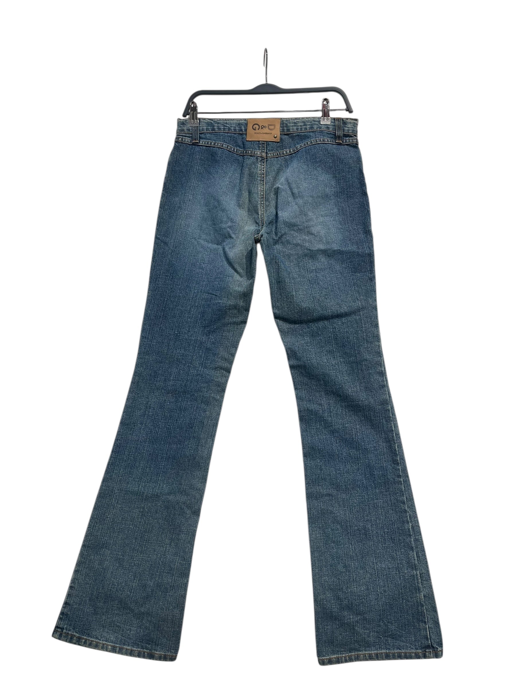 DOLCE&GABBANA/Bootcut Pants/30/Denim/BLU/LOW RISE, NO BCK POCKETS view 2