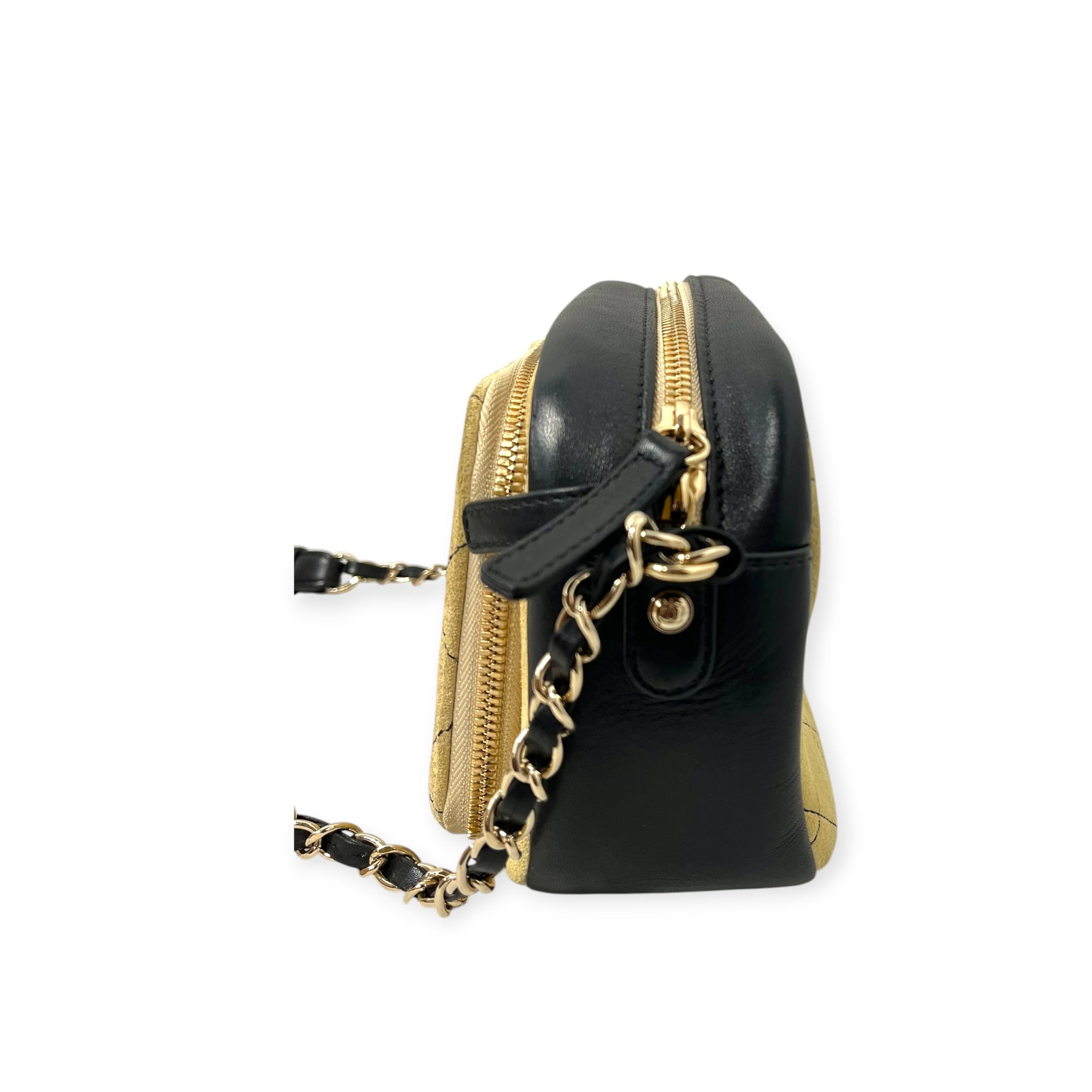 CHANEL/Bag/Leather/CRM/SUEDE PANEL BAG view 3
