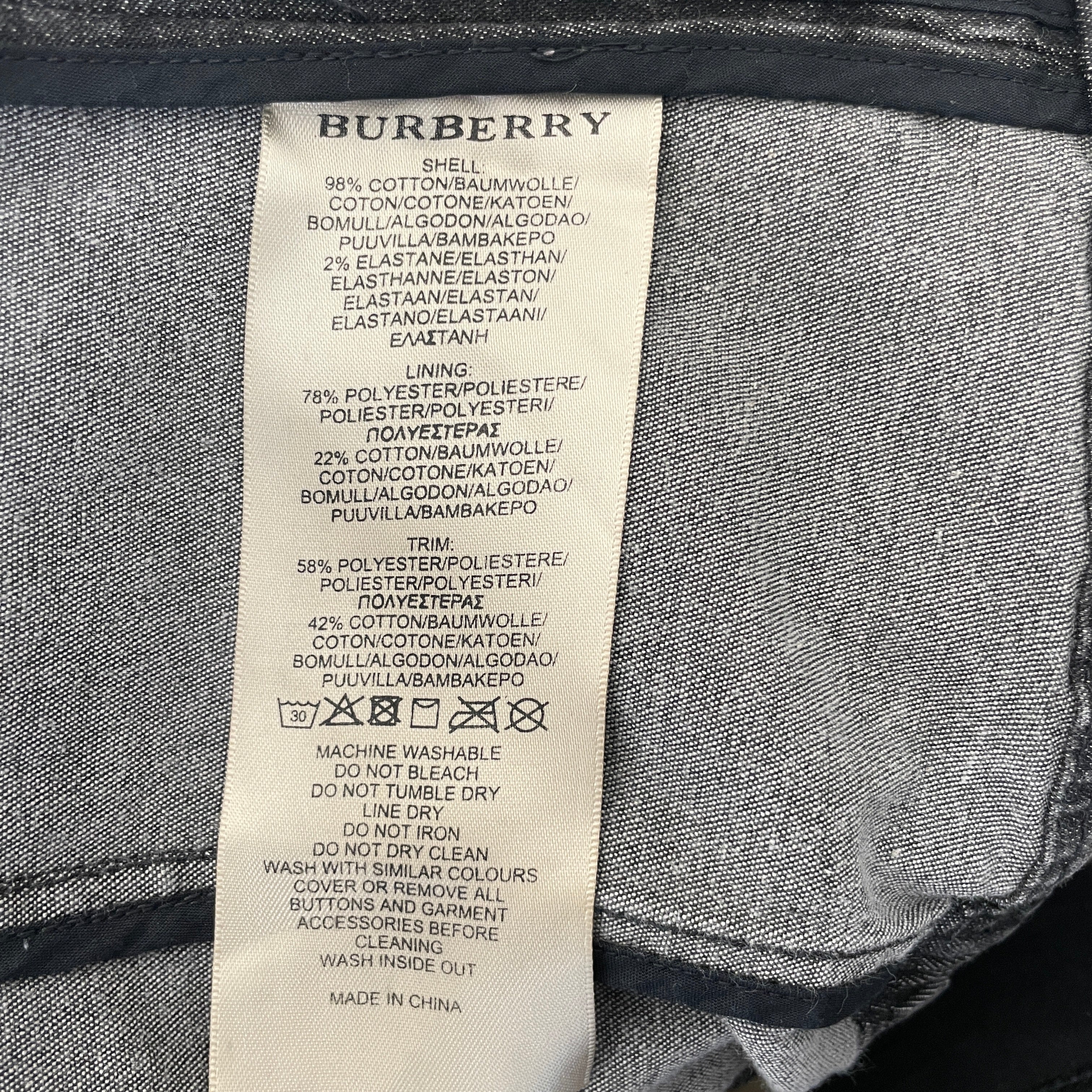 BURBERRY BRIT/Denim Jkt/8/Denim/GRY/Single Breasted/ view 4