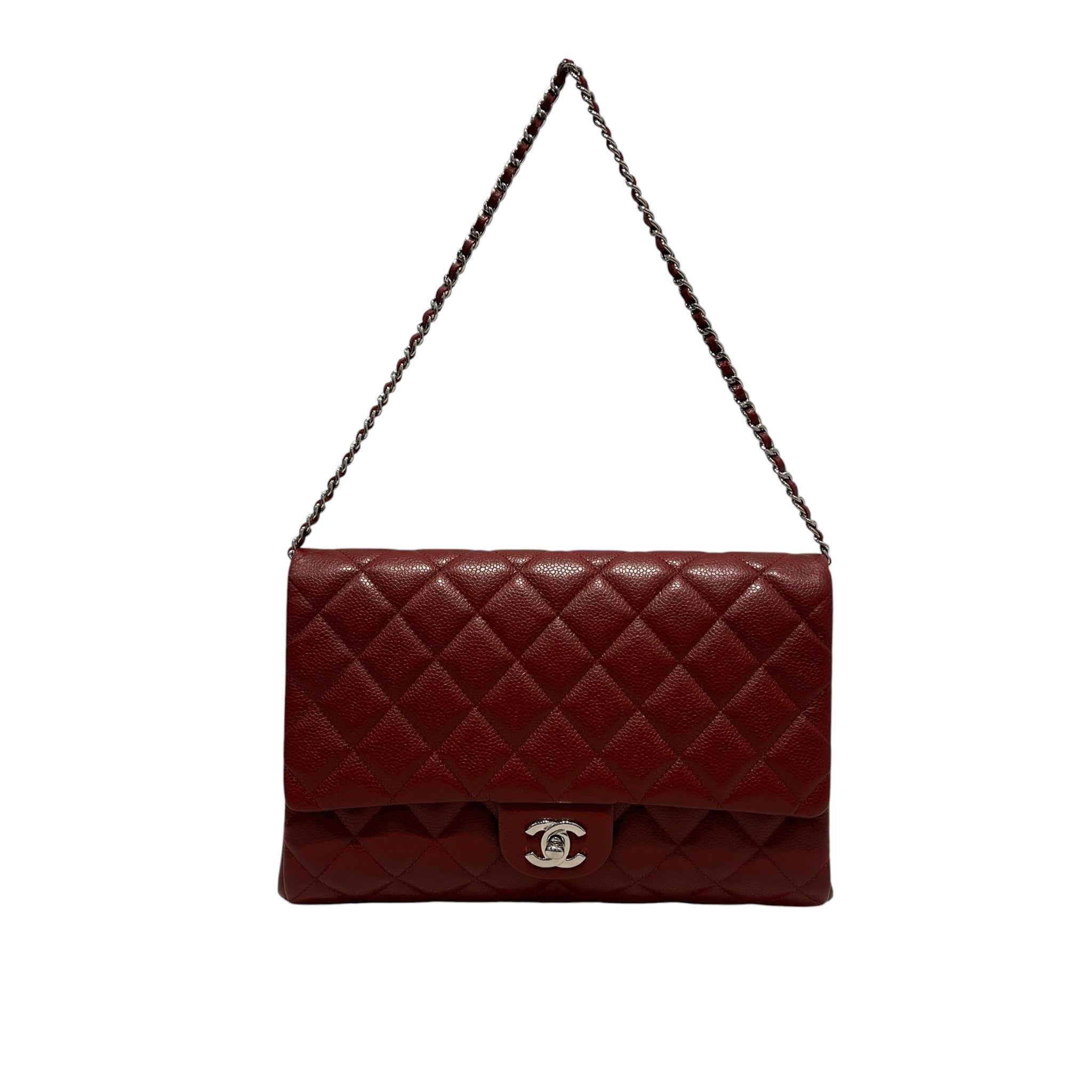 CHANEL/Hand Bag/Leather/BRD/caviar jumbo flap view 1