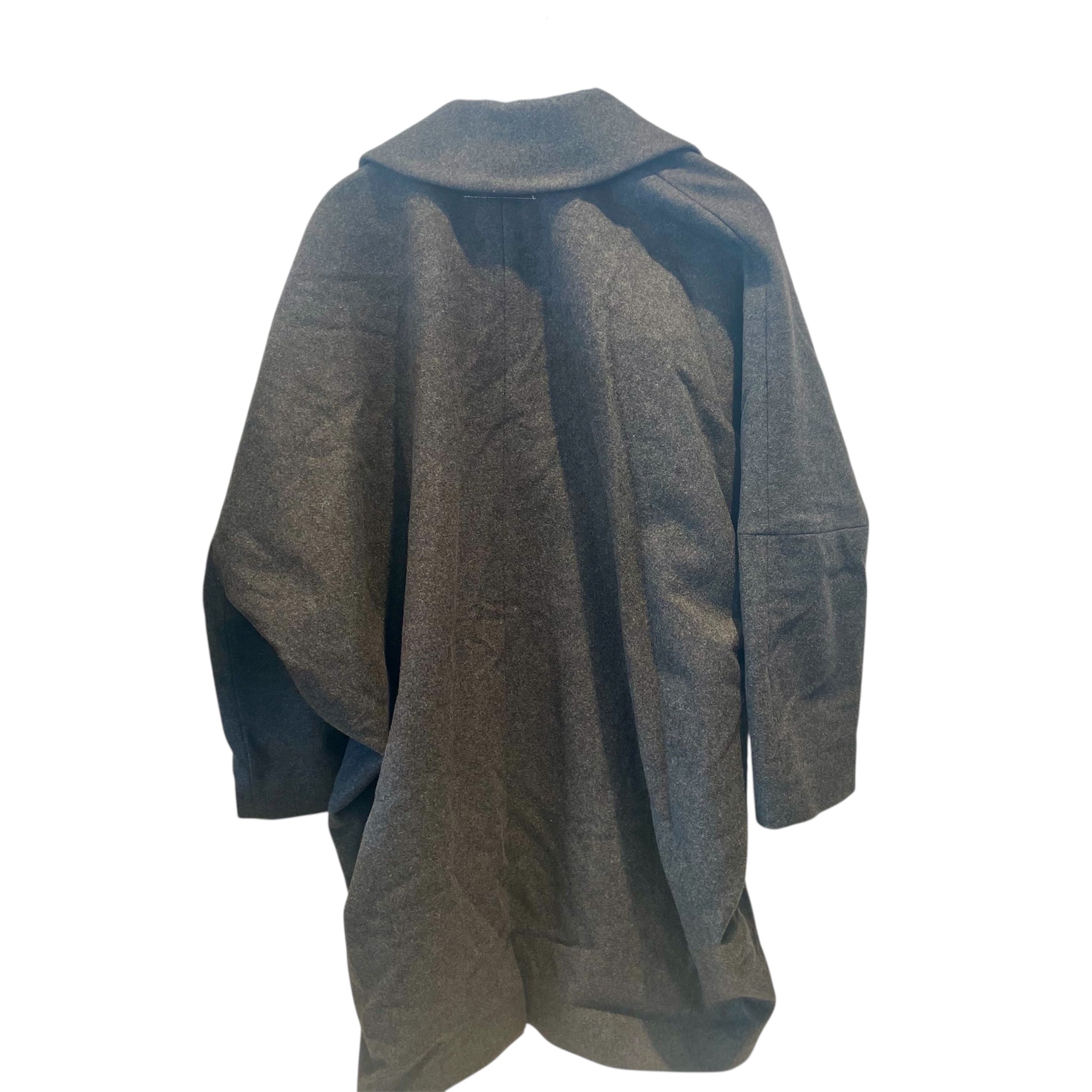 MM6/Trench Coat/36/Wool/GRY/OVERSIZED view 3