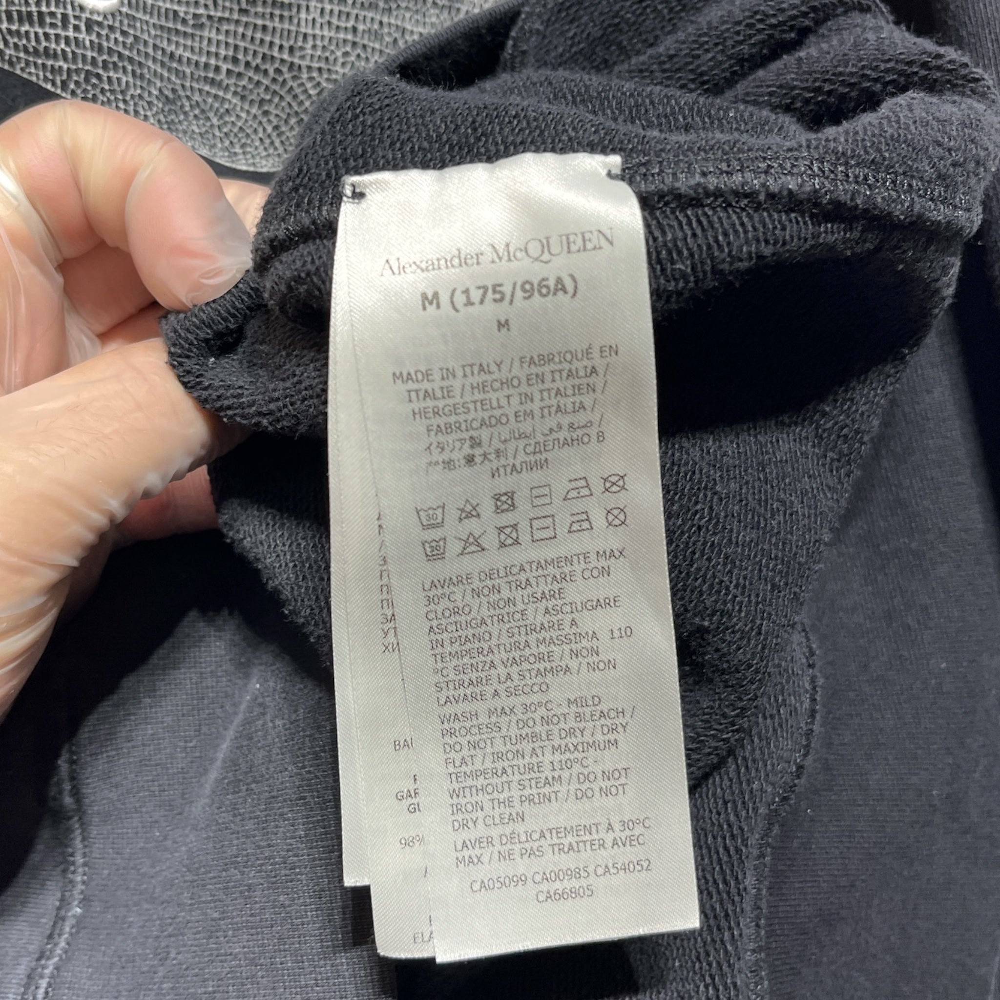 Alexander McQueen/Sweatshirt/M/Cotton/BLK/INVERSE DRAGONFLY view 4