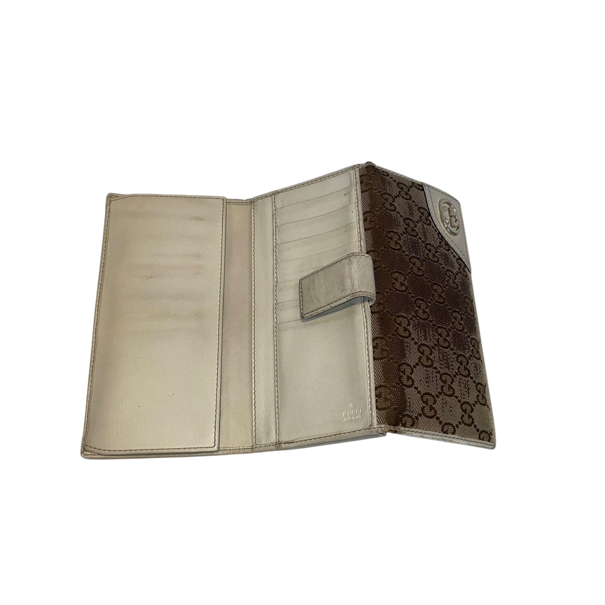 GUCCI/Bifold Wallet/Leather/BRW/BROWN PLAIN GUCCI view 6