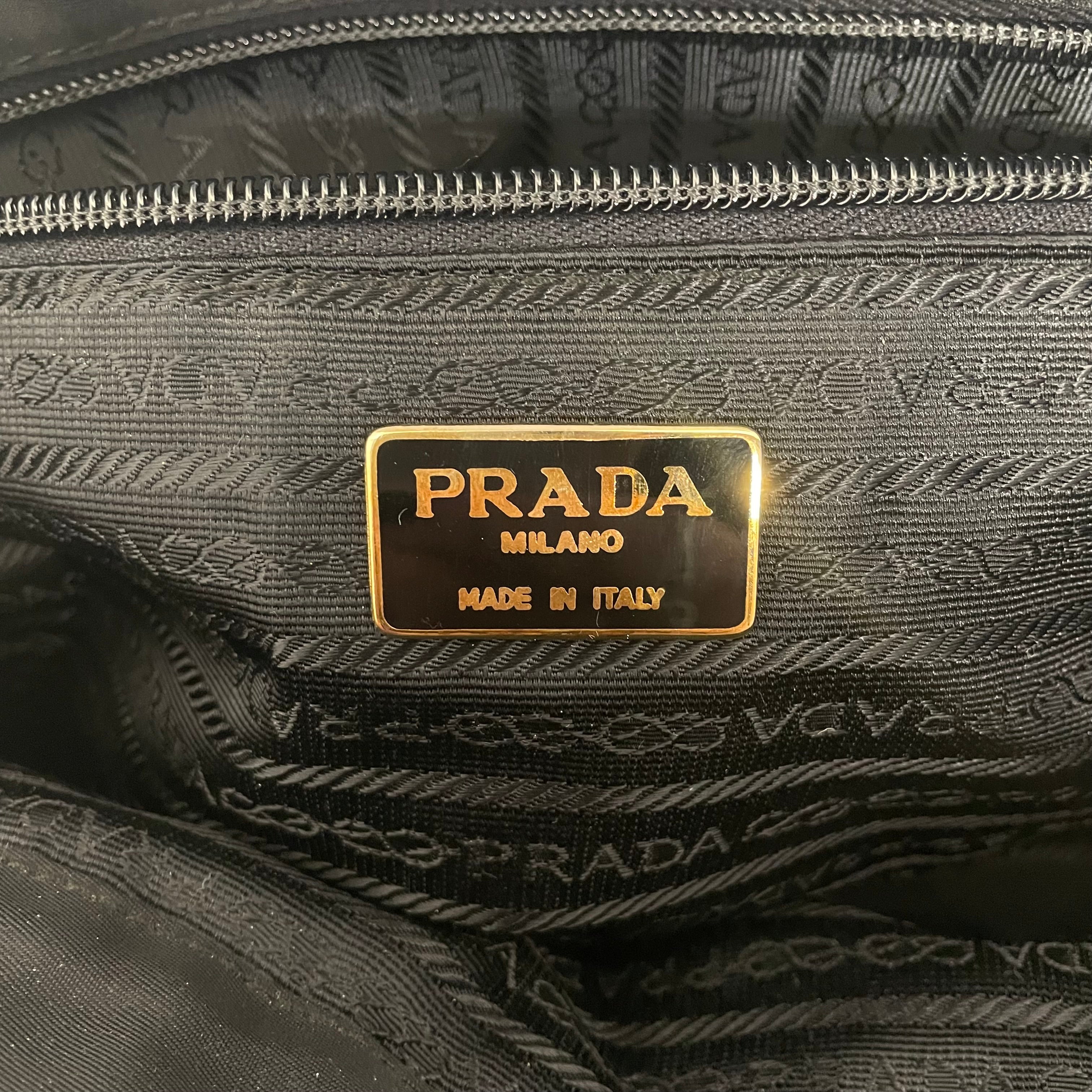 PRADA/Tote Bag/Nylon/BLK/Tessuto Embroided view 4