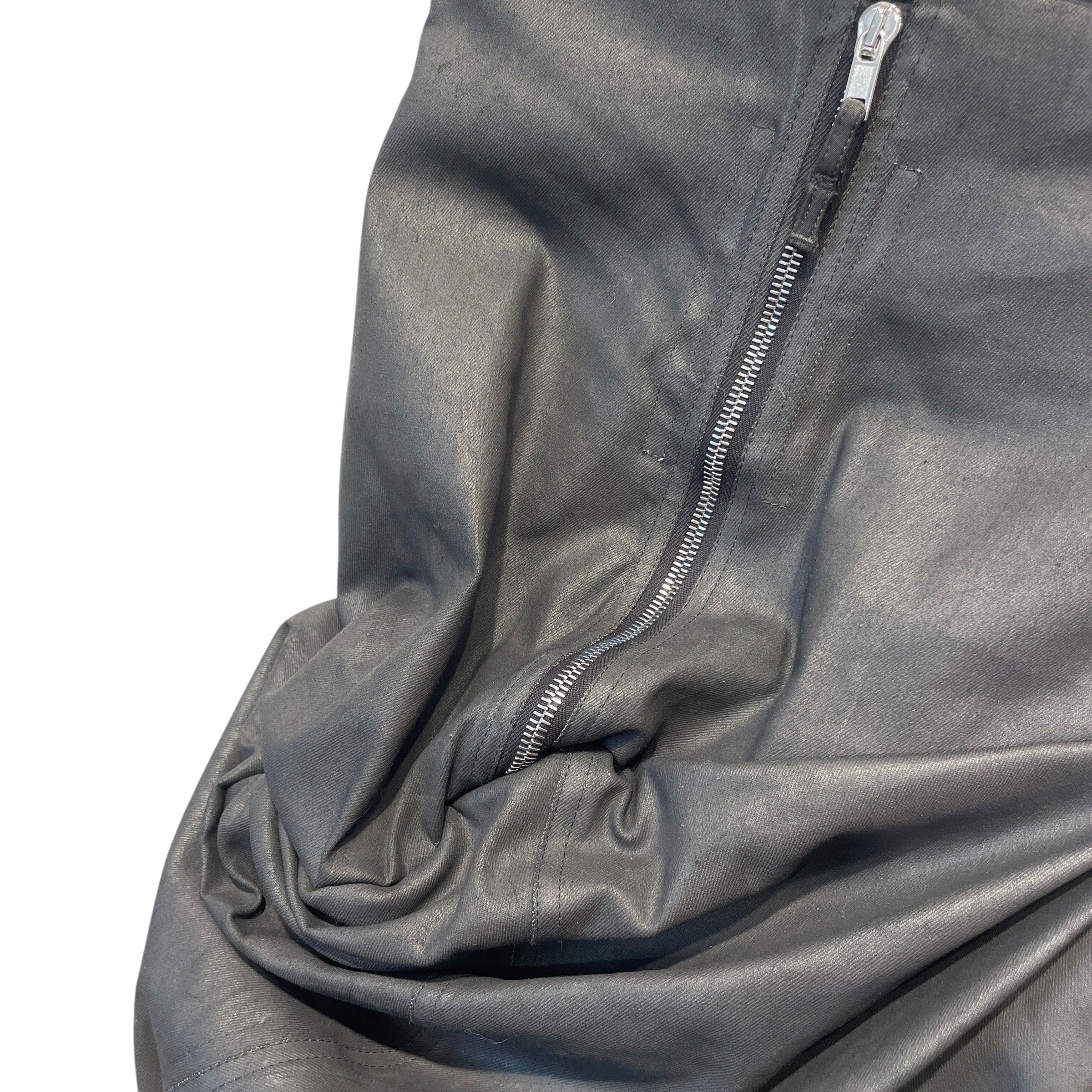 Rick Owens/Skirt/4/Denim/BLK/FW 24 PORTERVILLE DRAPED SKIRT view 4