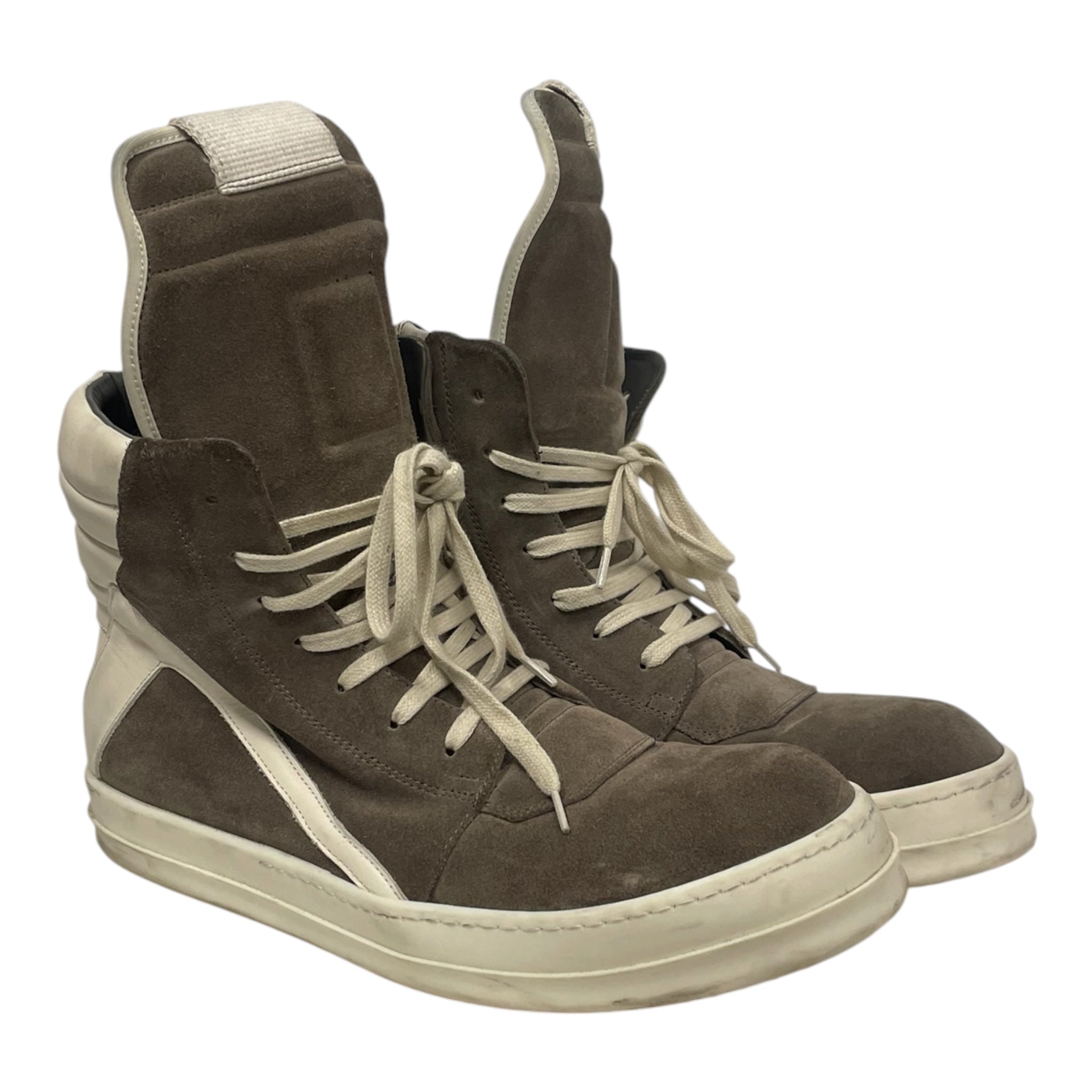 Rick Owens/Hi-Sneakers/EU 45/Suede/GRY/ view 1