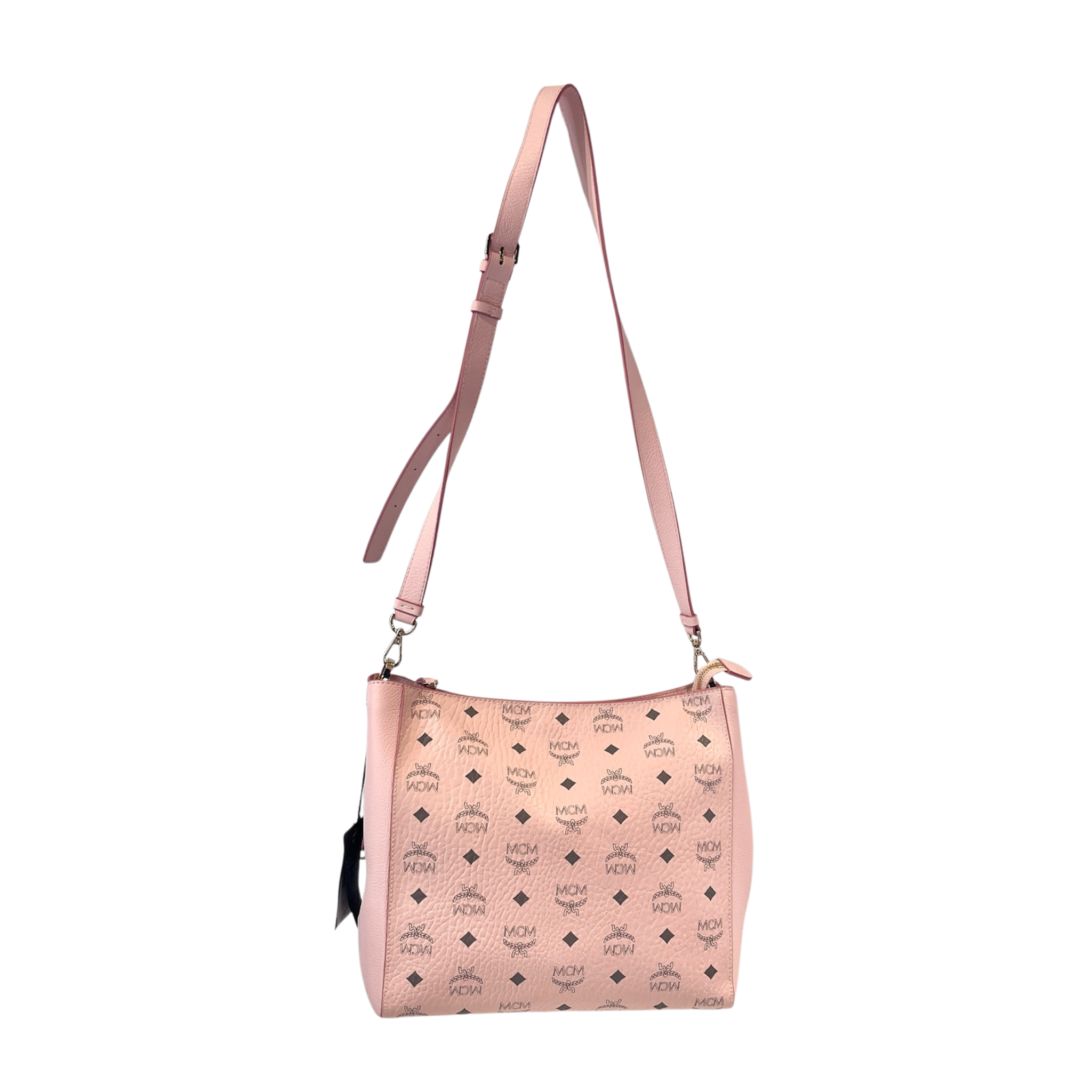MCM/Hand Bag/Monogram/Leather/PNK/MEDIUM AREN HOBO BAG view 2