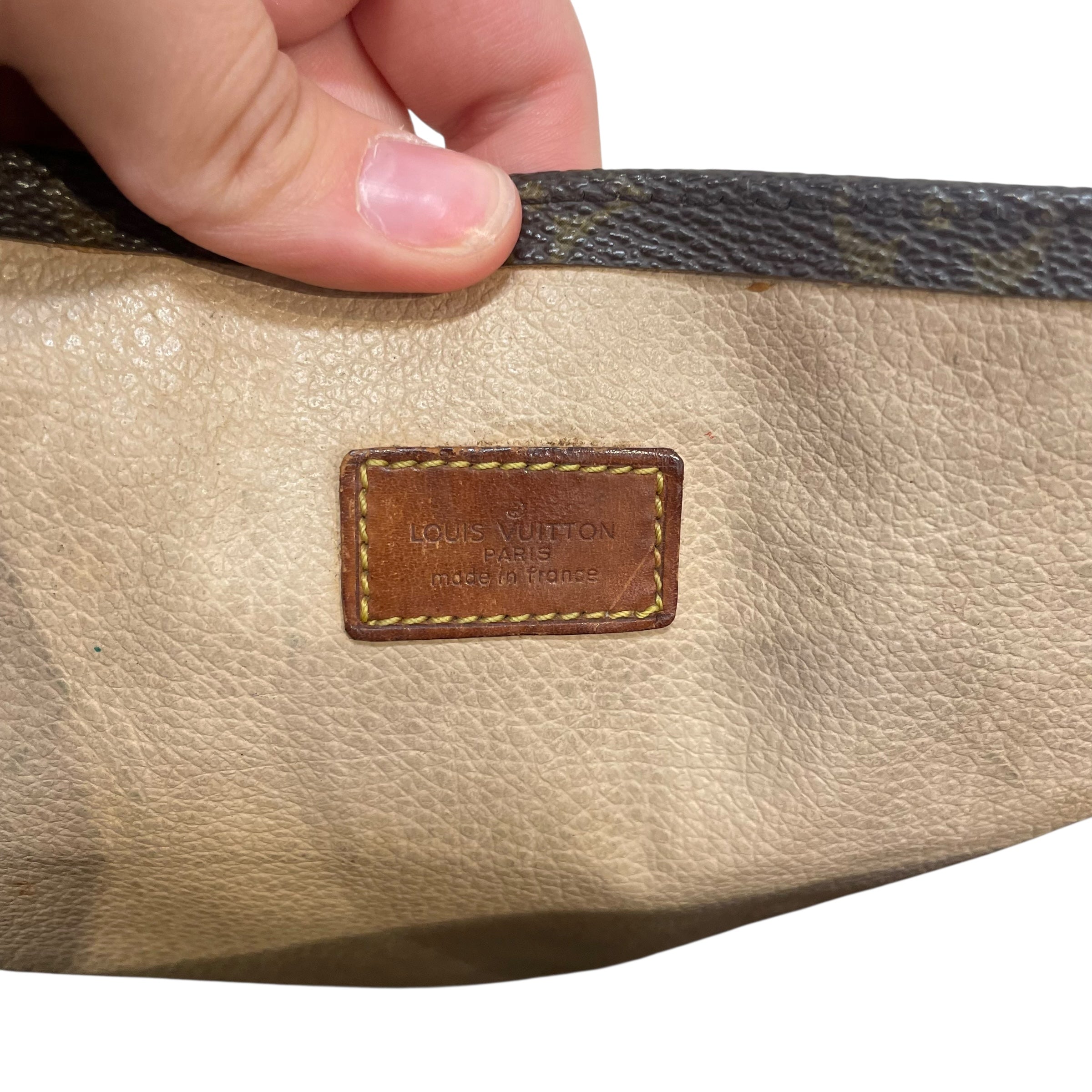 LOUIS VUITTON/Hand Bag/Monogram/Leather/BRW/Sac Plat view 4