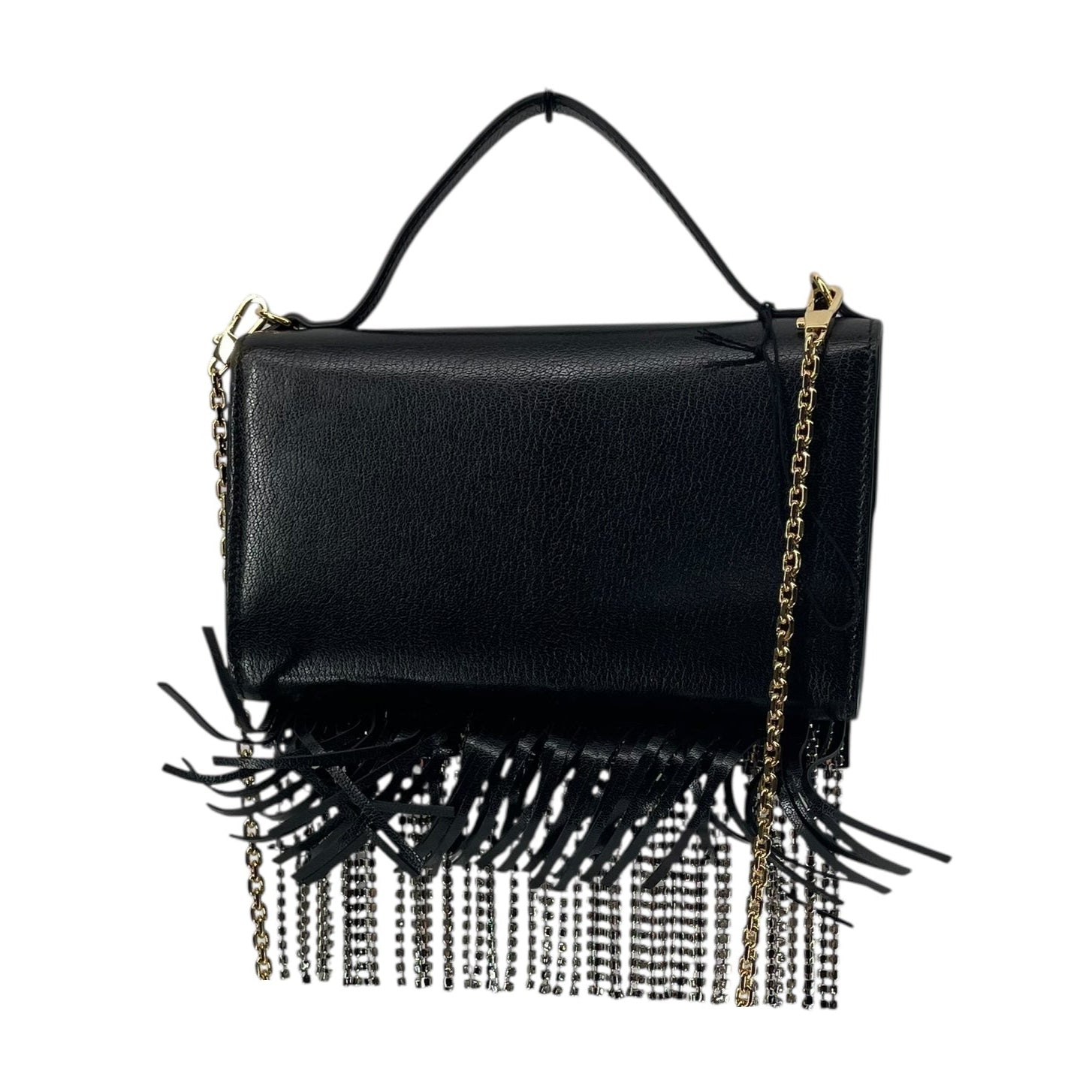 GUCCI/Hand Bag/Leather/BLK/CRYSTAL FRINGE BAG view 2