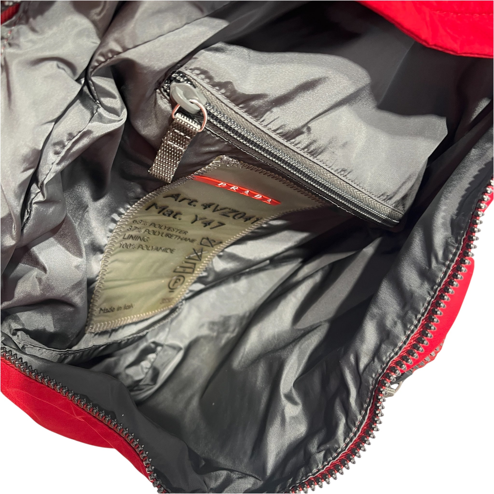 PRADA SPORT/Backpack/Nylon/RED/crossbody rucksack view 5